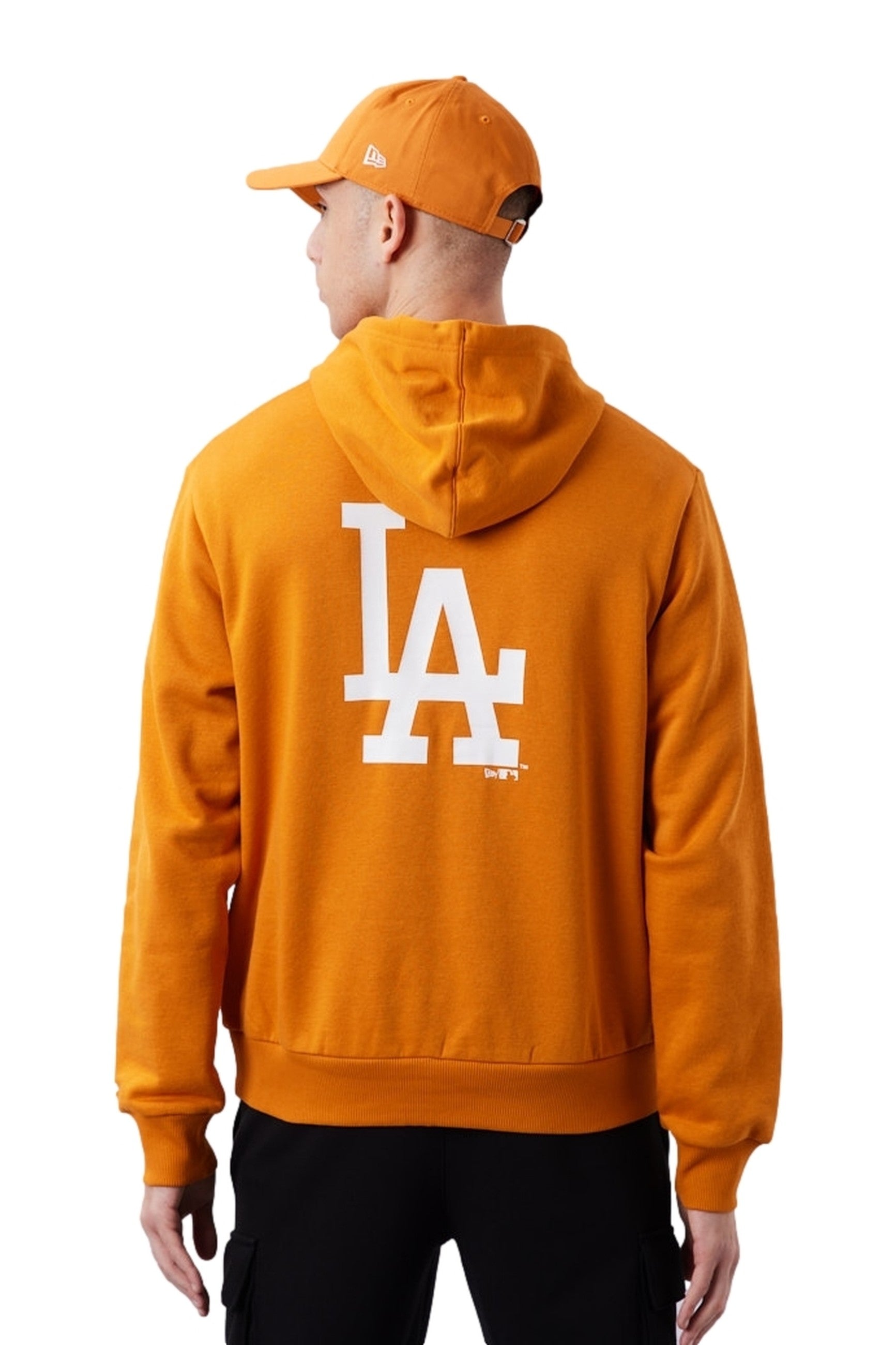 SUDADERA NEW ERA NARANJA YANKEES LEAGUE ESSENTIAL BP HOODY