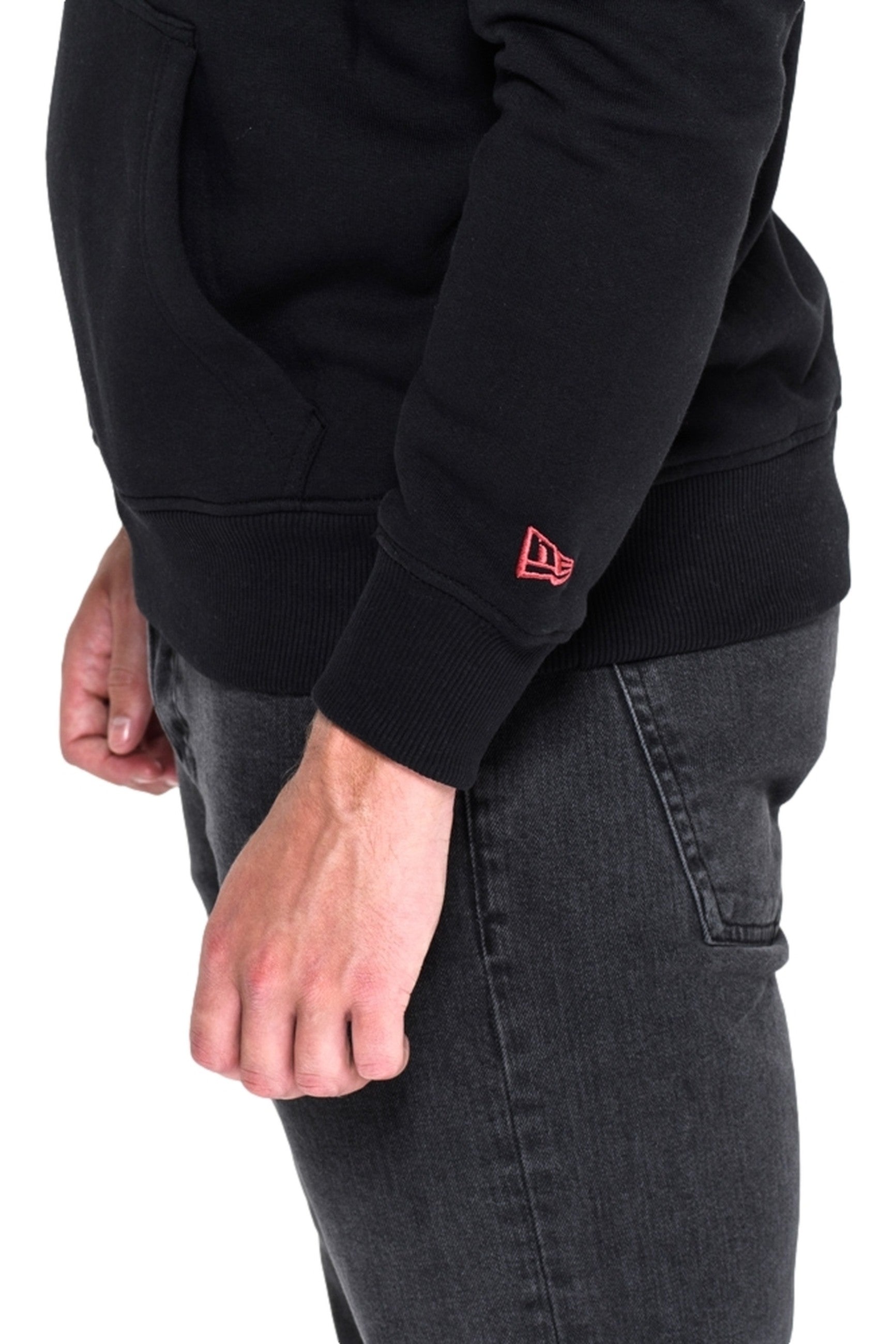 SUDADERA NEW ERA NEGRA CARDINALS TEAM LOGO PO HOODY