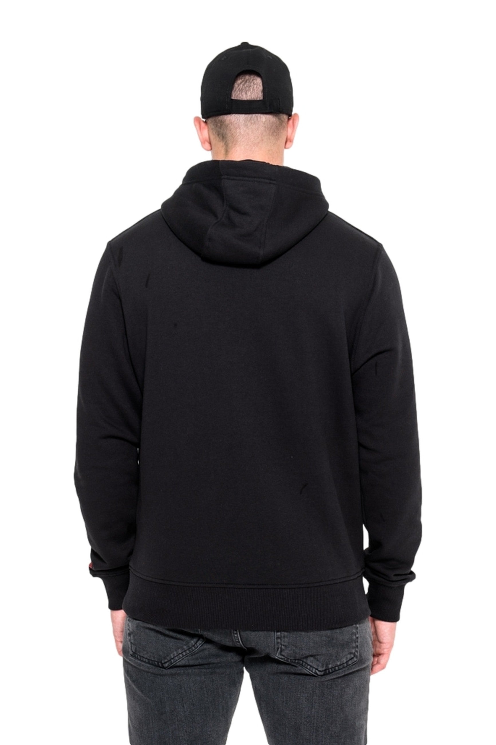 SUDADERA NEW ERA NEGRA CARDINALS TEAM LOGO PO HOODY