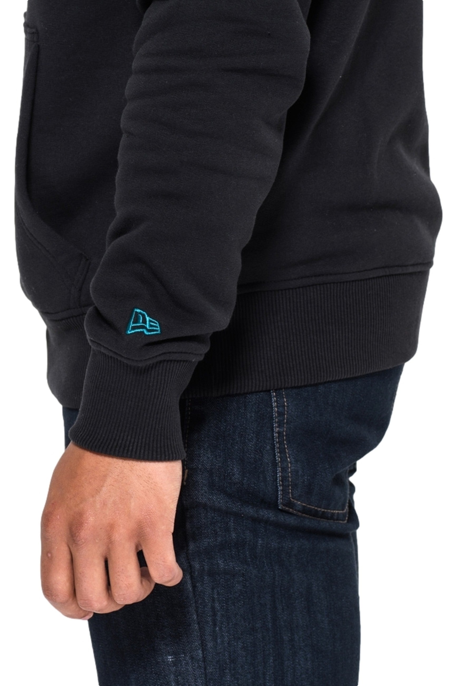SUDADERA NEW ERA NEGRA JAGUARS TEAM LOGO PO HOODDY