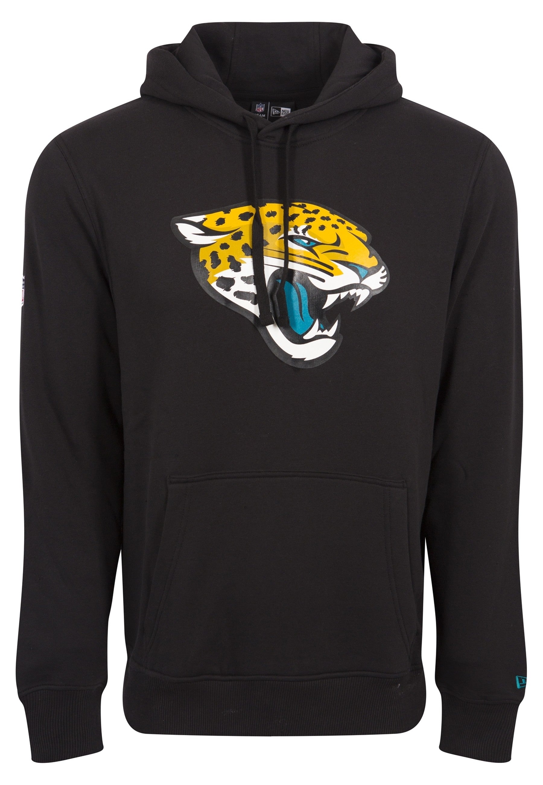 SUDADERA NEW ERA NEGRA JAGUARS TEAM LOGO PO HOODDY