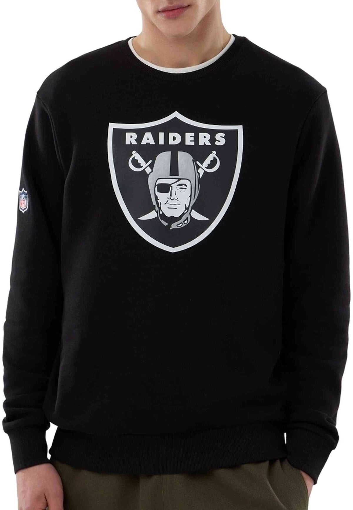 SUDADERA NEW ERA NEGRA LAS VEGAS RAIDERS CREWNECK SEWATSHIRT