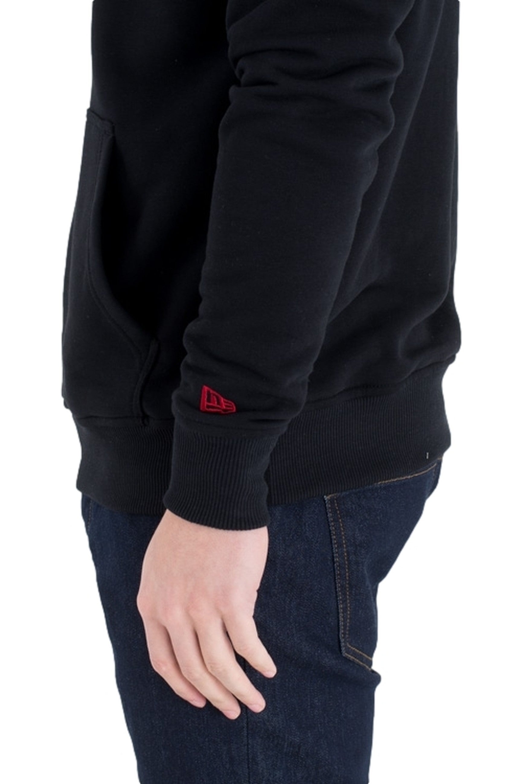 SUDADERA NEW ERA NEGRA RAPTORS TEAM LOGO PO HOODY
