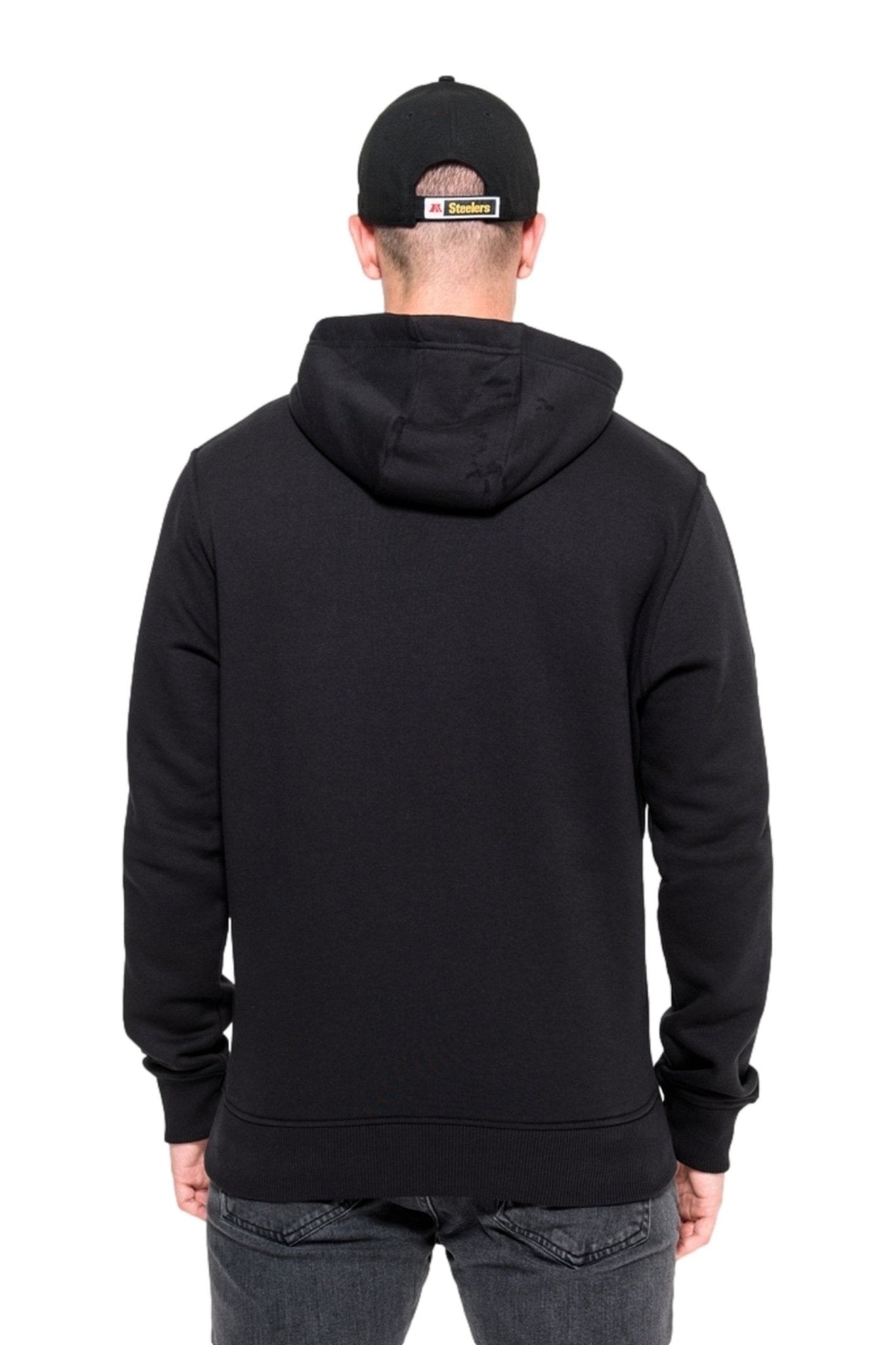SUDADERA NEW ERA NEGRA STEELERS TEAM LOGO PO HOODY - AREA ZERO