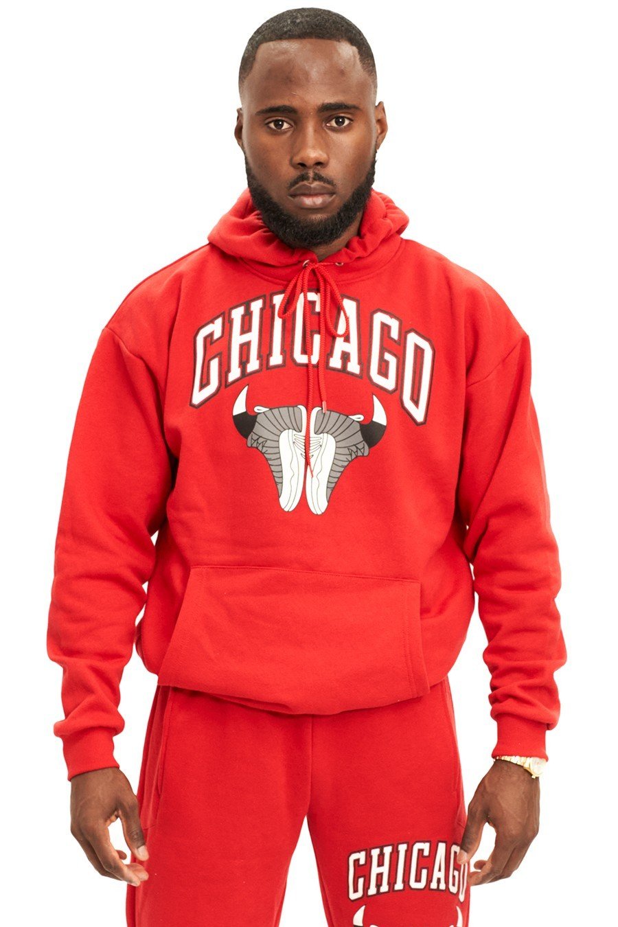 SUDADERA ROJA CHICAGO SNEAKERS HOODIE - AREA ZERO