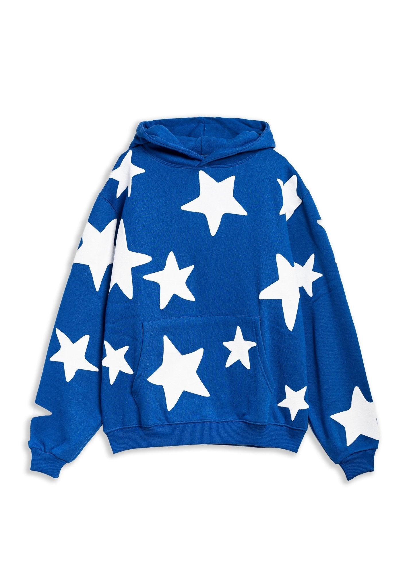 SUDADERA ROYAL/BLANCA FALLING STARS HOODIE - AREA ZERO