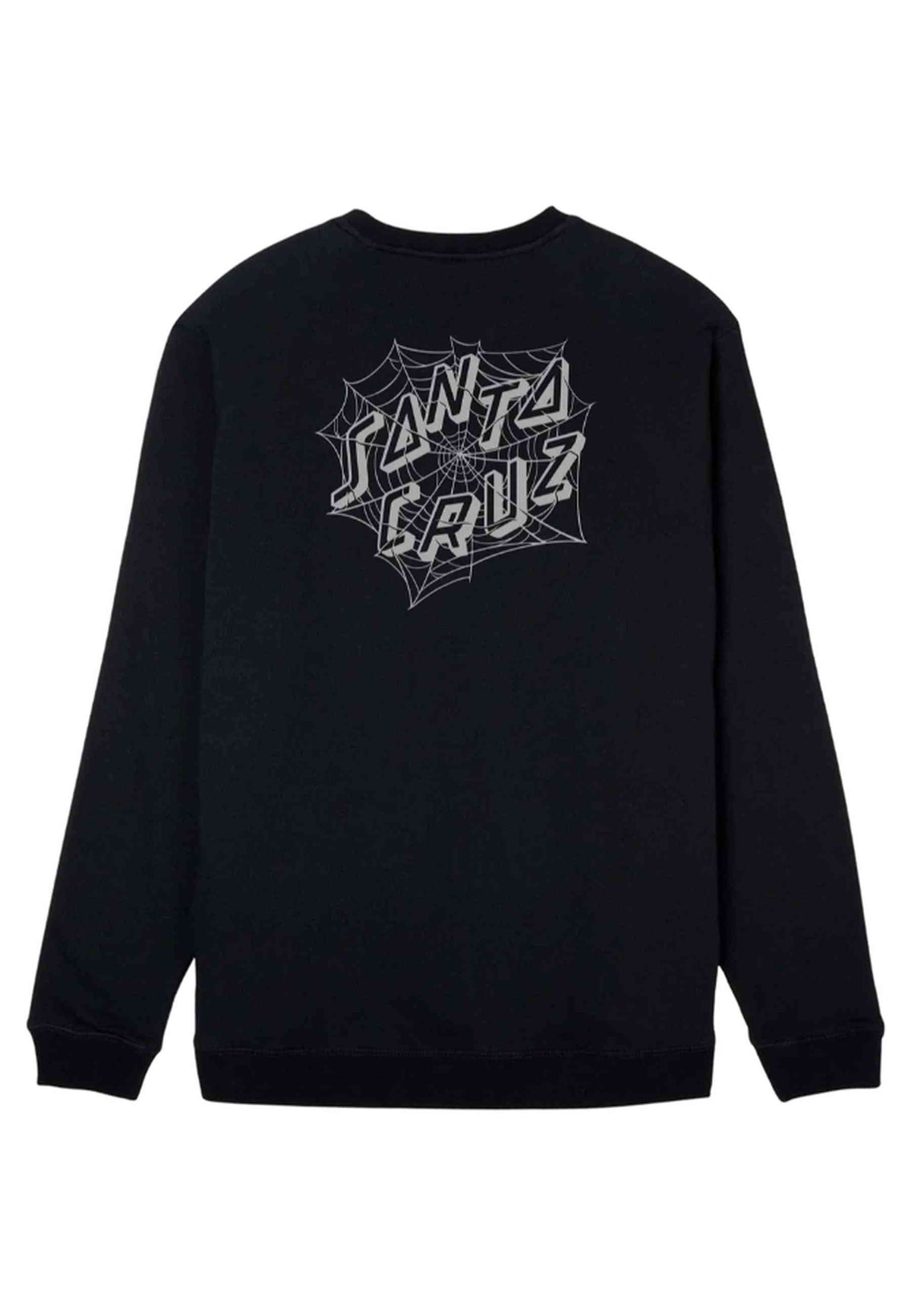 SUDADERA SANTA CRUZ NEGRA WEB CREWNECK
