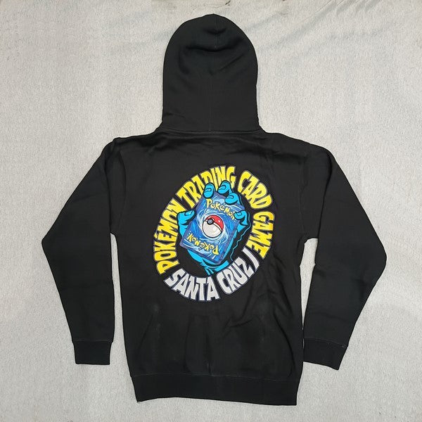 SUDADERA SANTA CRUZ X POKEMON NEGRA TCG HAND ZIP HOODED SWEATSHIRT