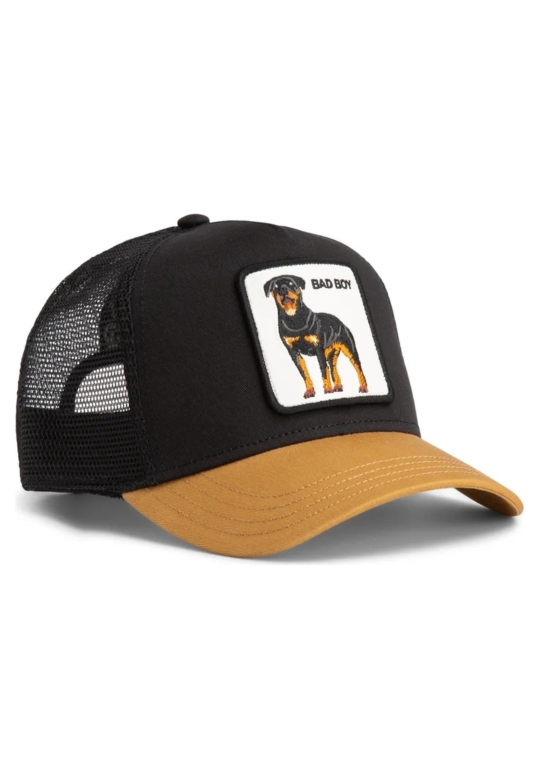 GORRA GOORIN NEGRA/TOSTADA ROTTWEILLER BAD BOY VOI17 TRUCKER CAP