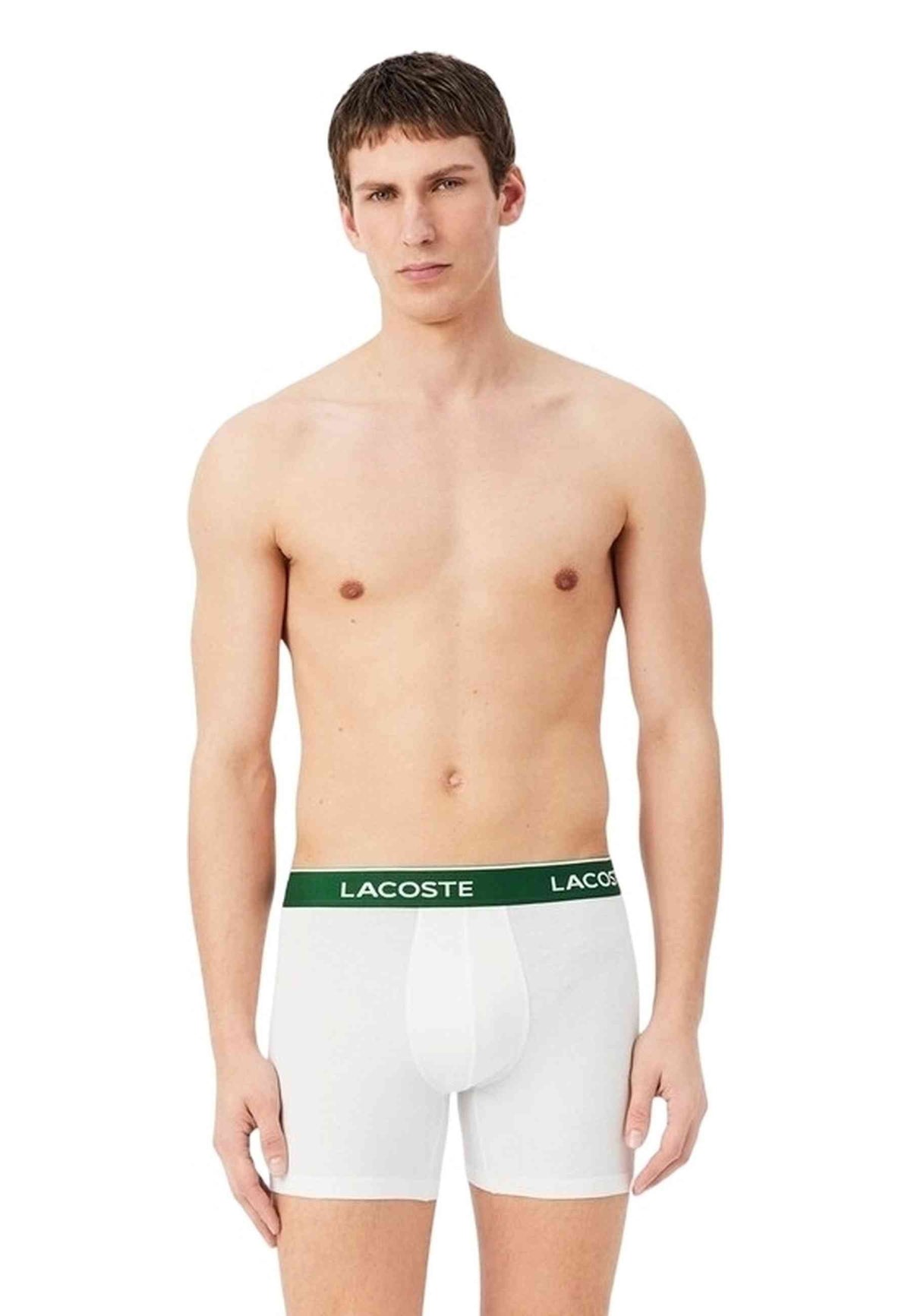 TRIPACK BOXERS LACOSTE CLASSIC LOGO WAISTBAND TRUNKS