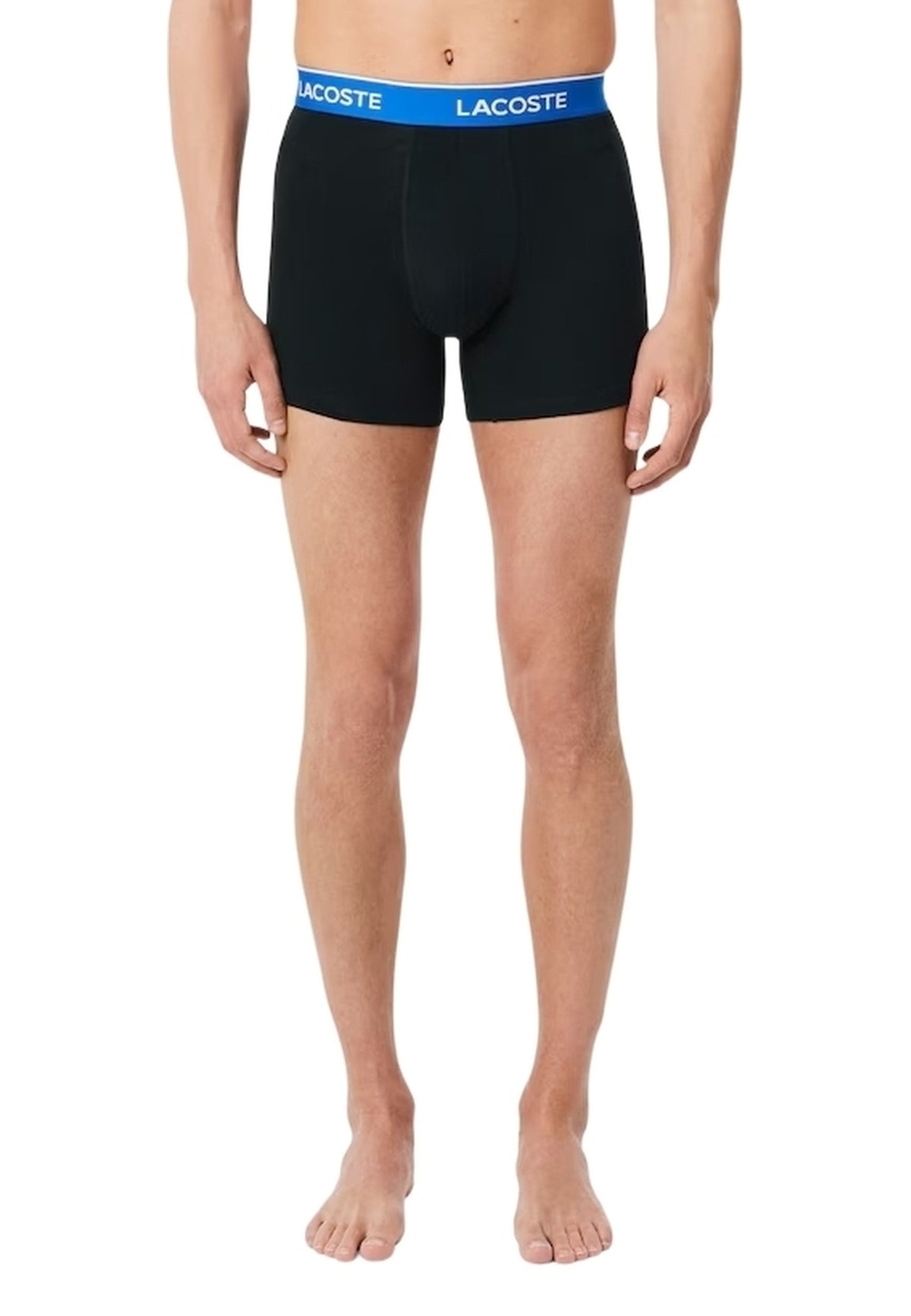 TRIPACK BOXERS LACOSTE NEGROS CLASSIC LOGO WAISTBAND TRUNK