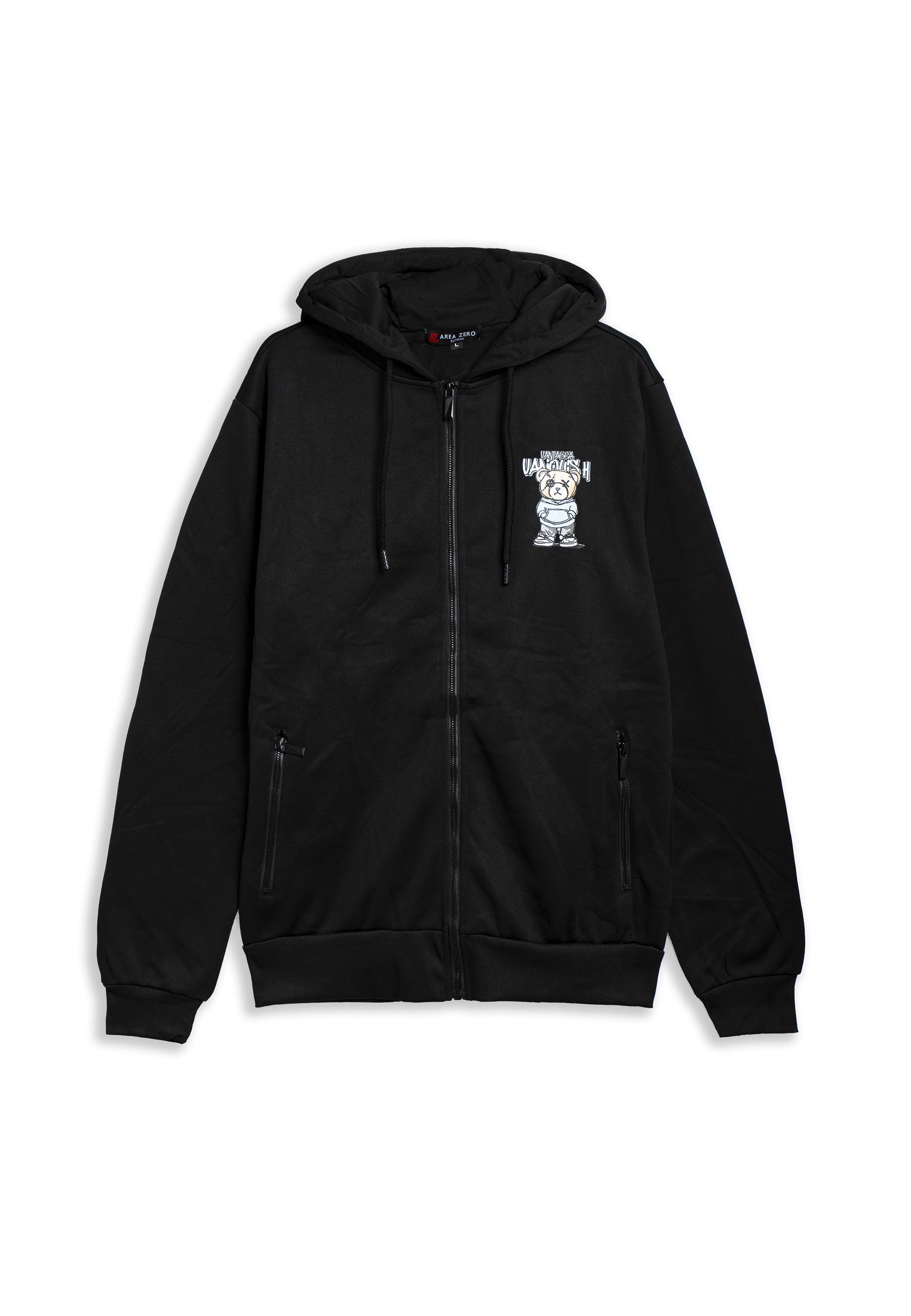 CHAQUETA AREA ZERO NEGRA/TURQUESA VAQUISH ANGRY BEAR TRACKJACKET
