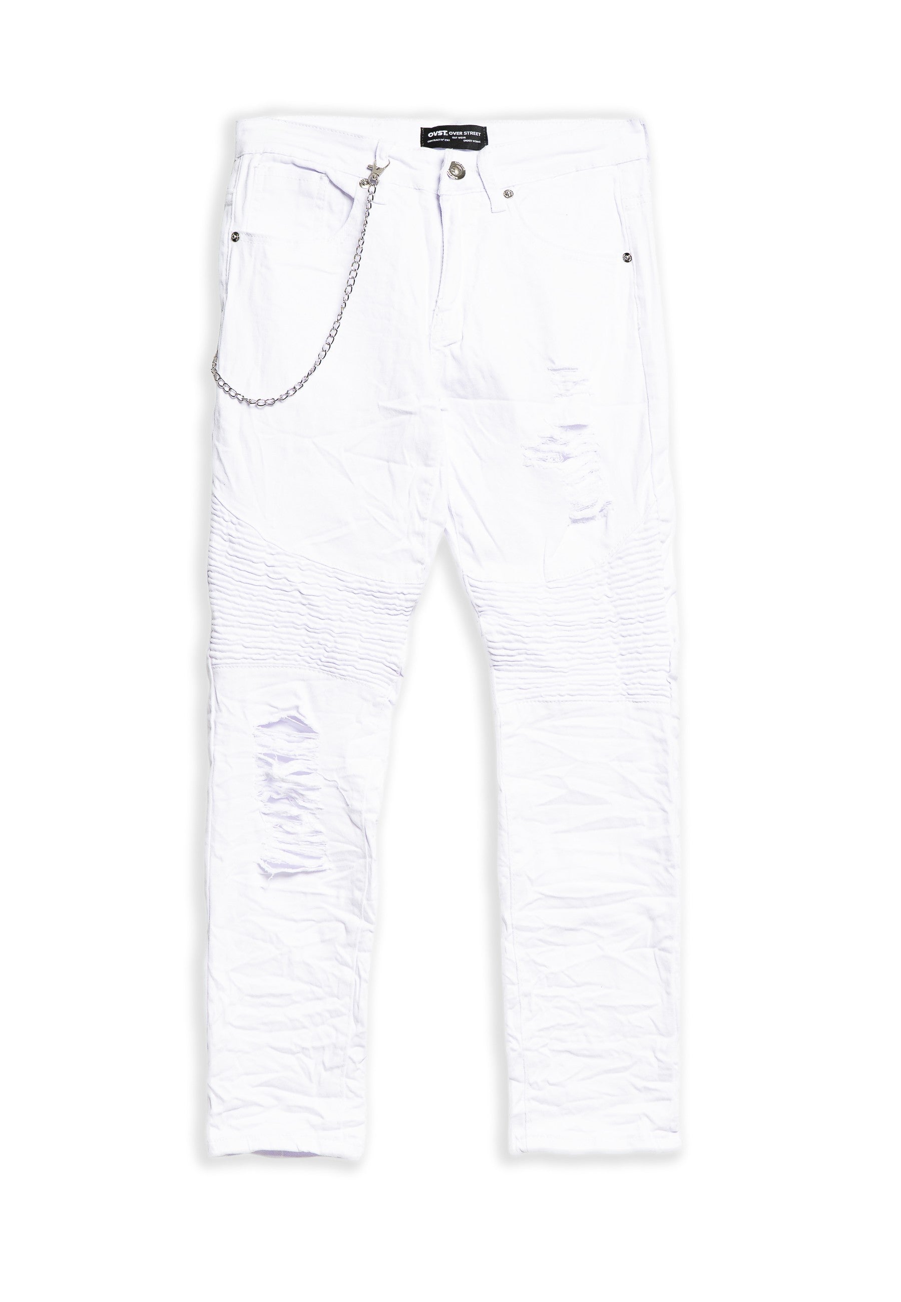 VAQUERO BLANCO ROTOS EMBROIDERED PANT