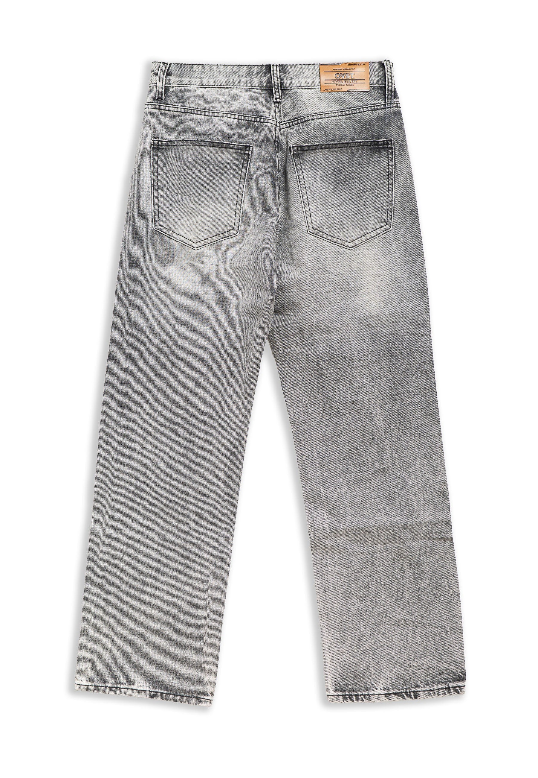 VAQUERO GRIS GASTADO WIDE LEG GLOW PANT