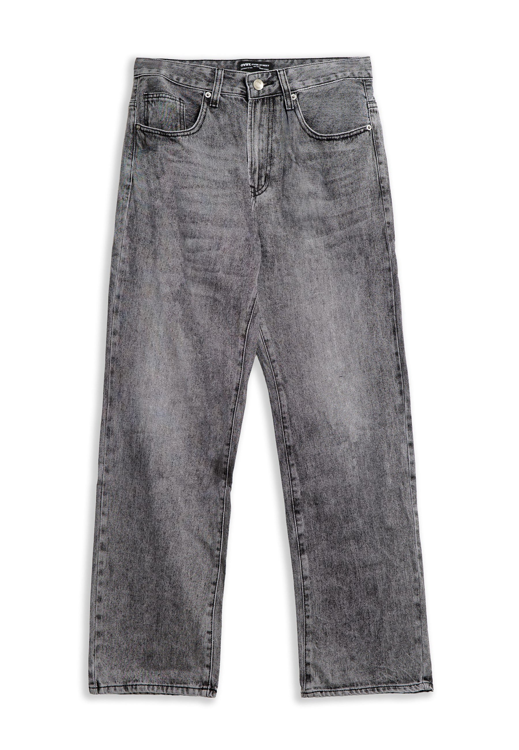 VAQUERO GRIS GASTADO WIDE LEG PANT