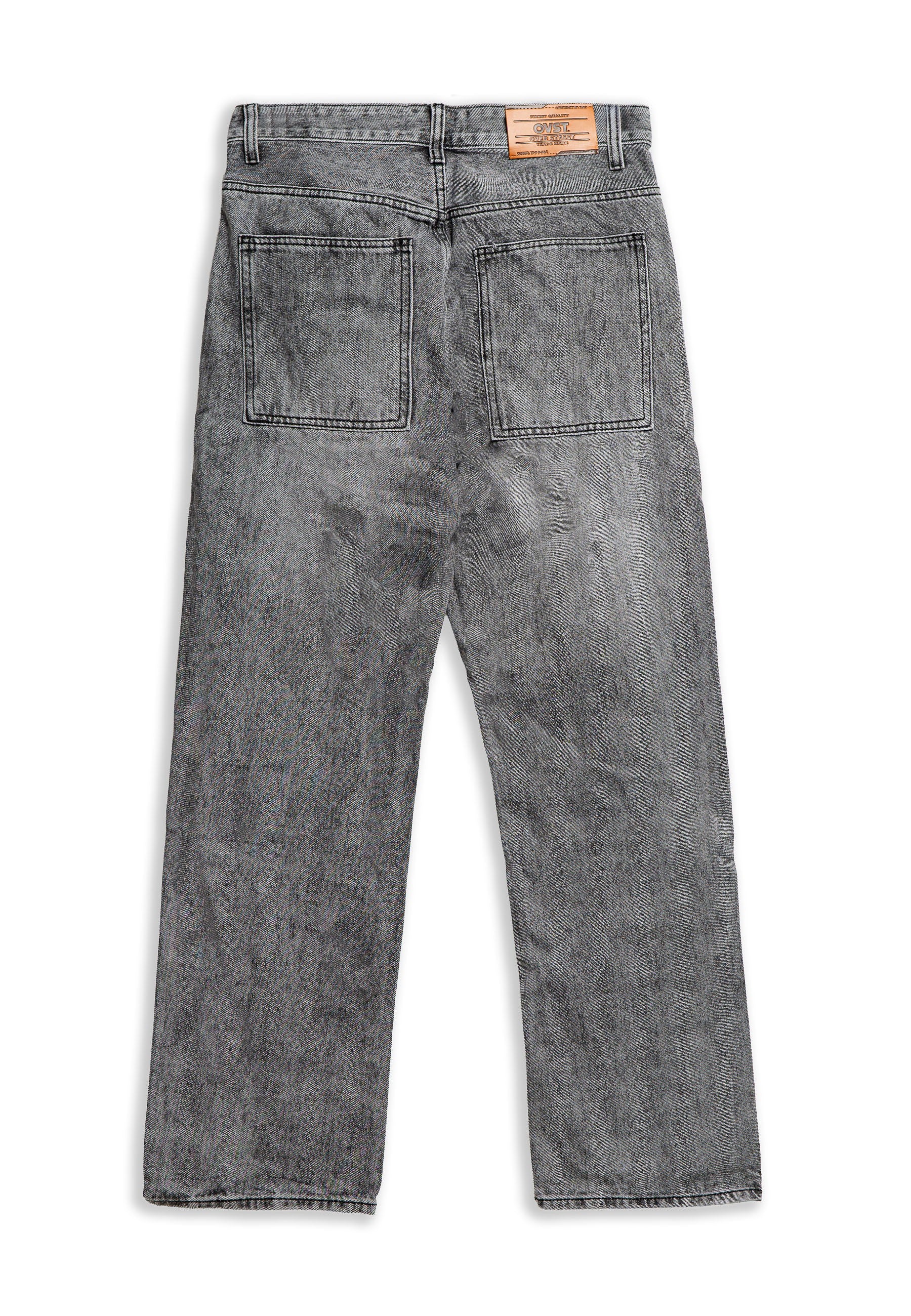 VAQUERO GRIS GASTADO WIDE LEG PANT
