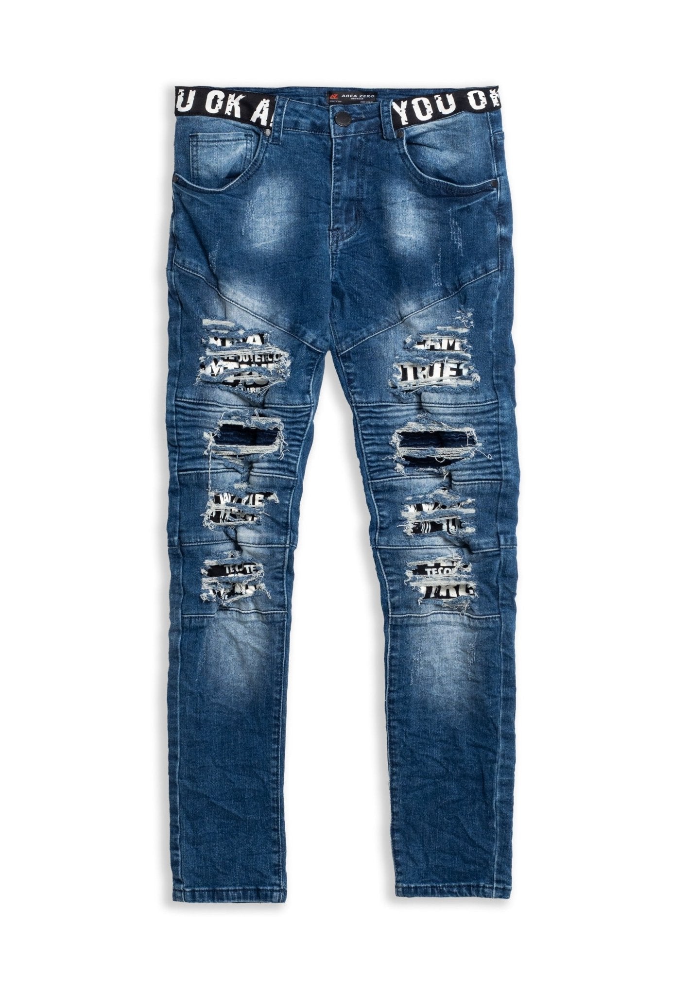 VAQUERO MOJADO GASTADO ARE YOU WAIST BAND TRUET PANT - AREA ZERO