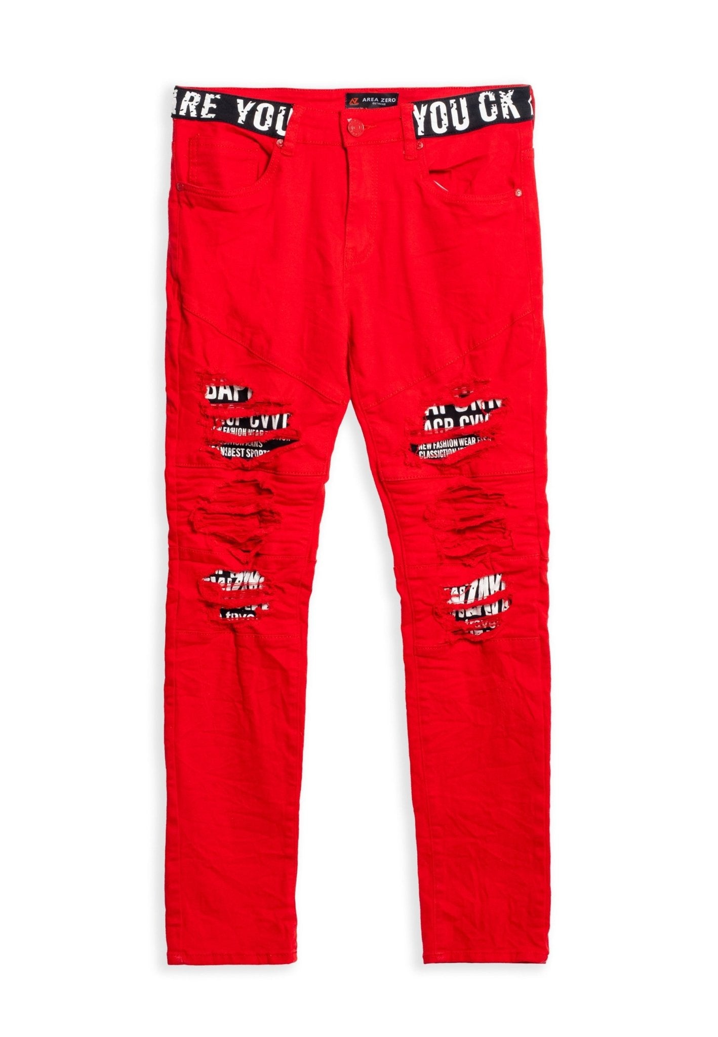 VAQUERO ROJO BAPCNN ARE YOU WAISTBAND PANT - AREA ZERO