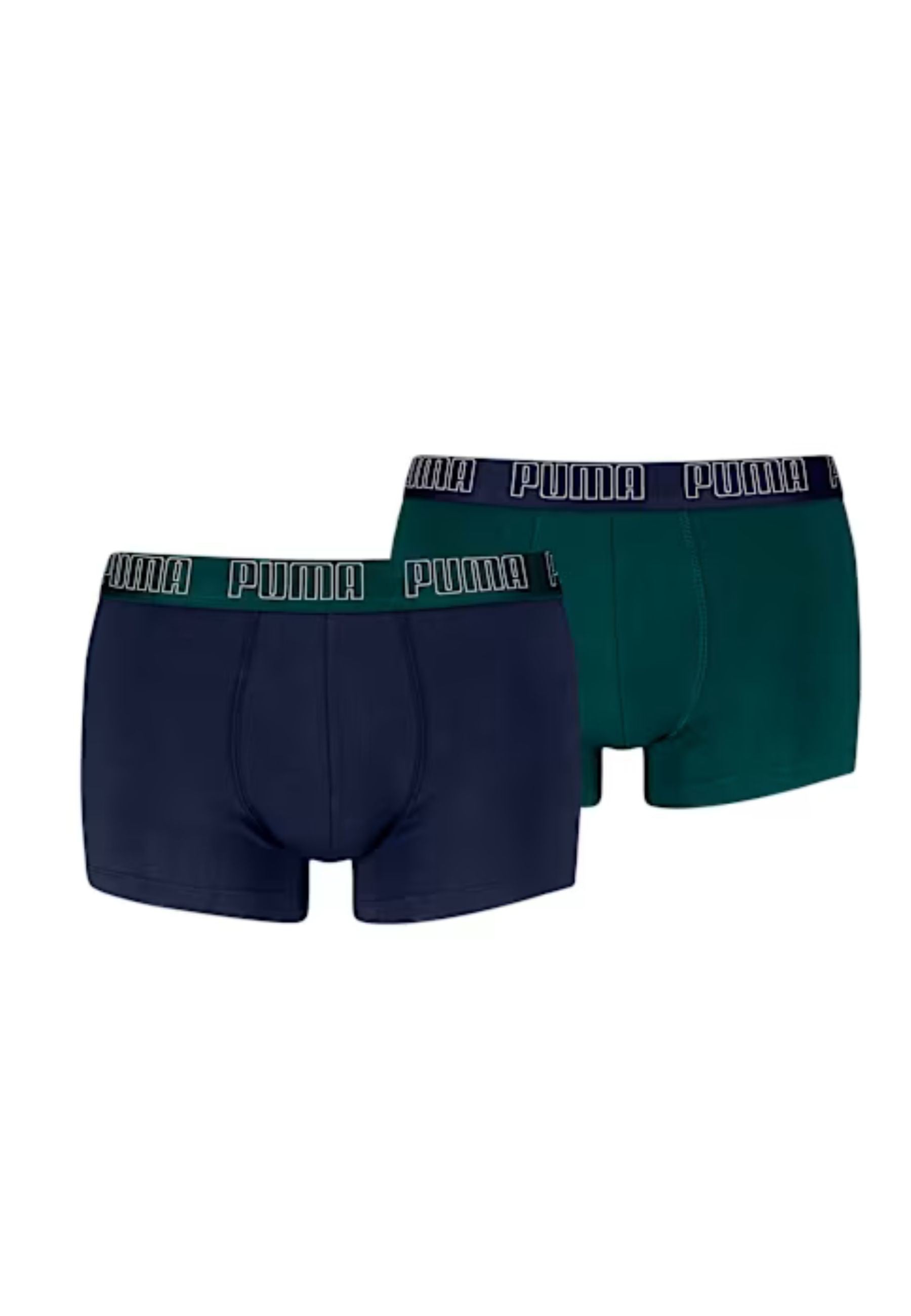 BIPACK BOXERS PUMA MARINO/VERDE MID TRUNK