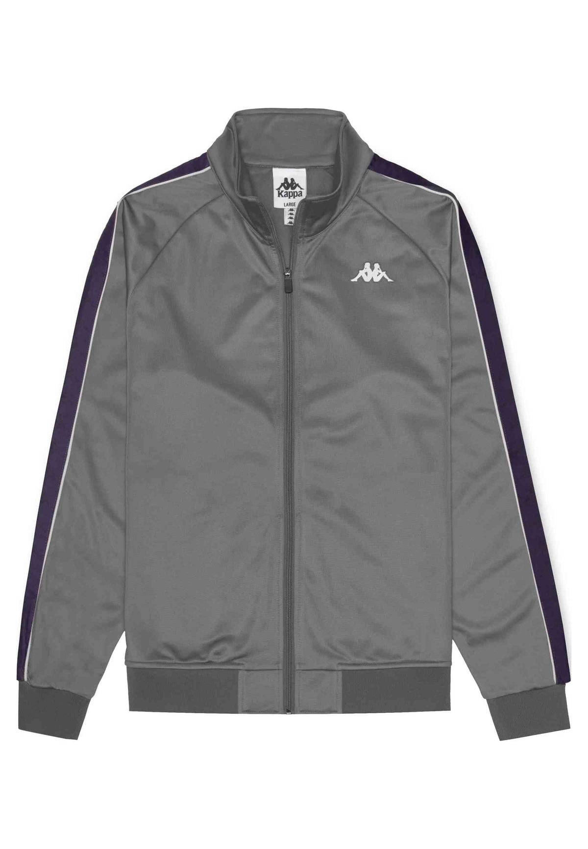 CHAQUETA KAPPA GRIS/VIOLETA ANNISTON SLIM 222 BANDA JACKET