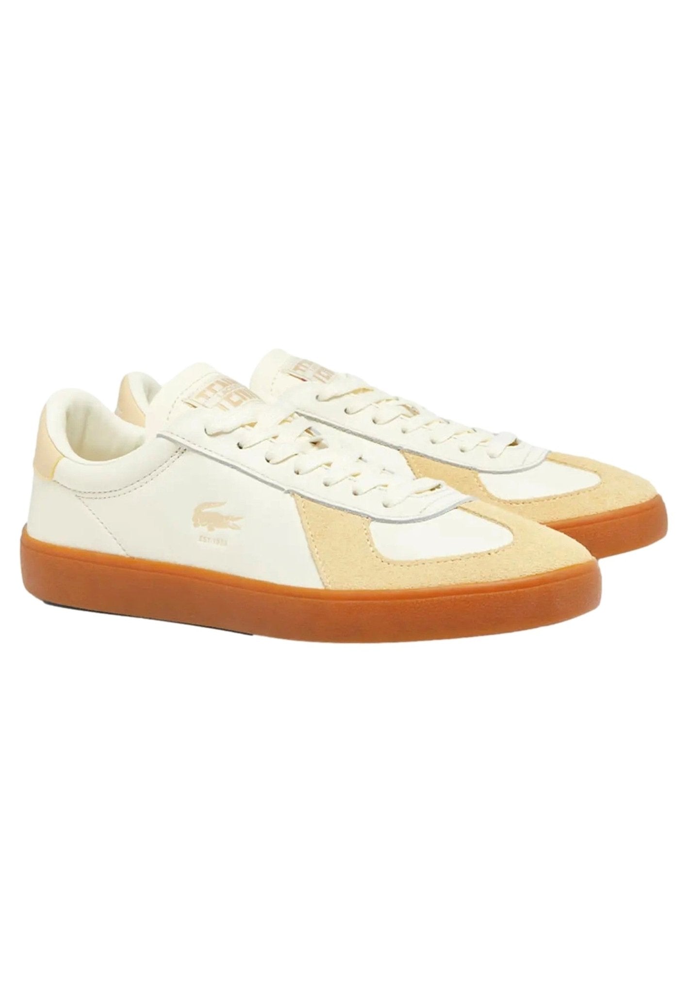 ZAPATILLAS LACOSTE AMARILLAS BASESHOT PRO LEATHER SNEAKERS - AREA ZERO