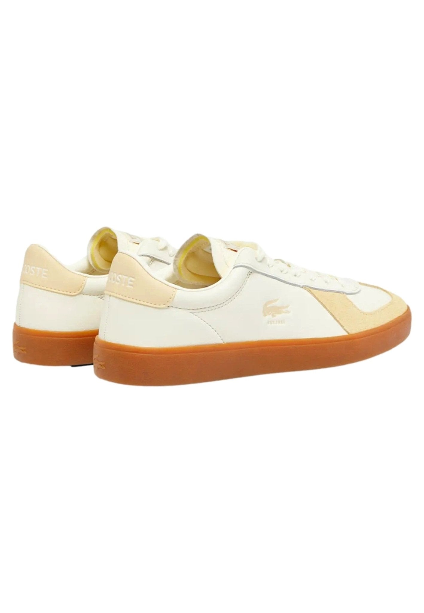 ZAPATILLAS LACOSTE AMARILLAS BASESHOT PRO LEATHER SNEAKERS - AREA ZERO