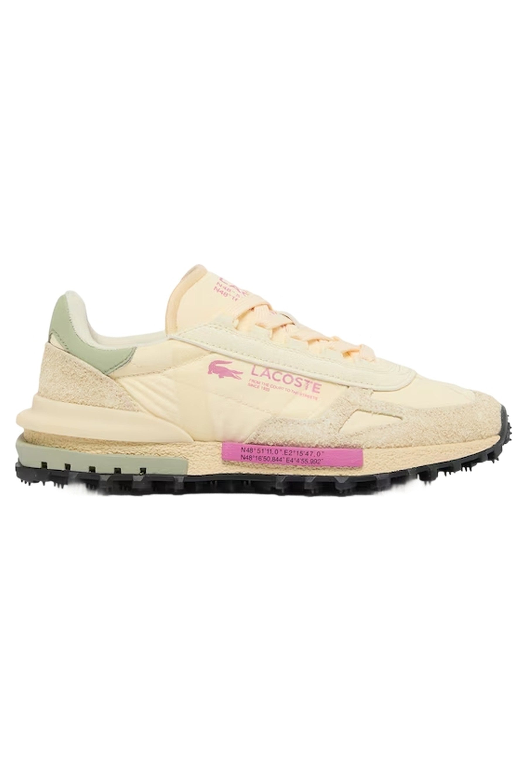 ZAPATILLAS LACOSTE BEIGE ELITE ACTIVE WMNS SNEAKERS
