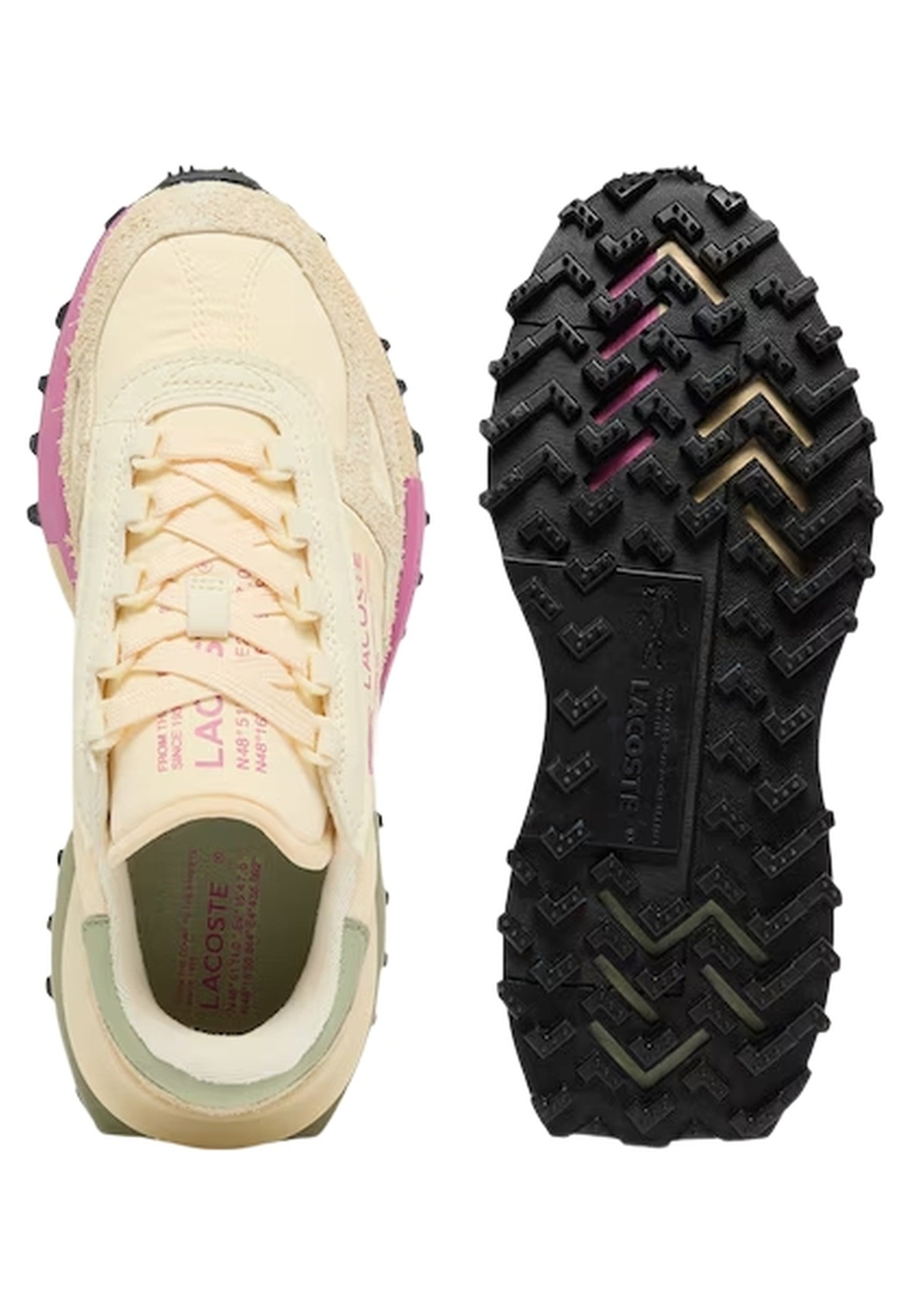 ZAPATILLAS LACOSTE BEIGE ELITE ACTIVE WMNS SNEAKERS