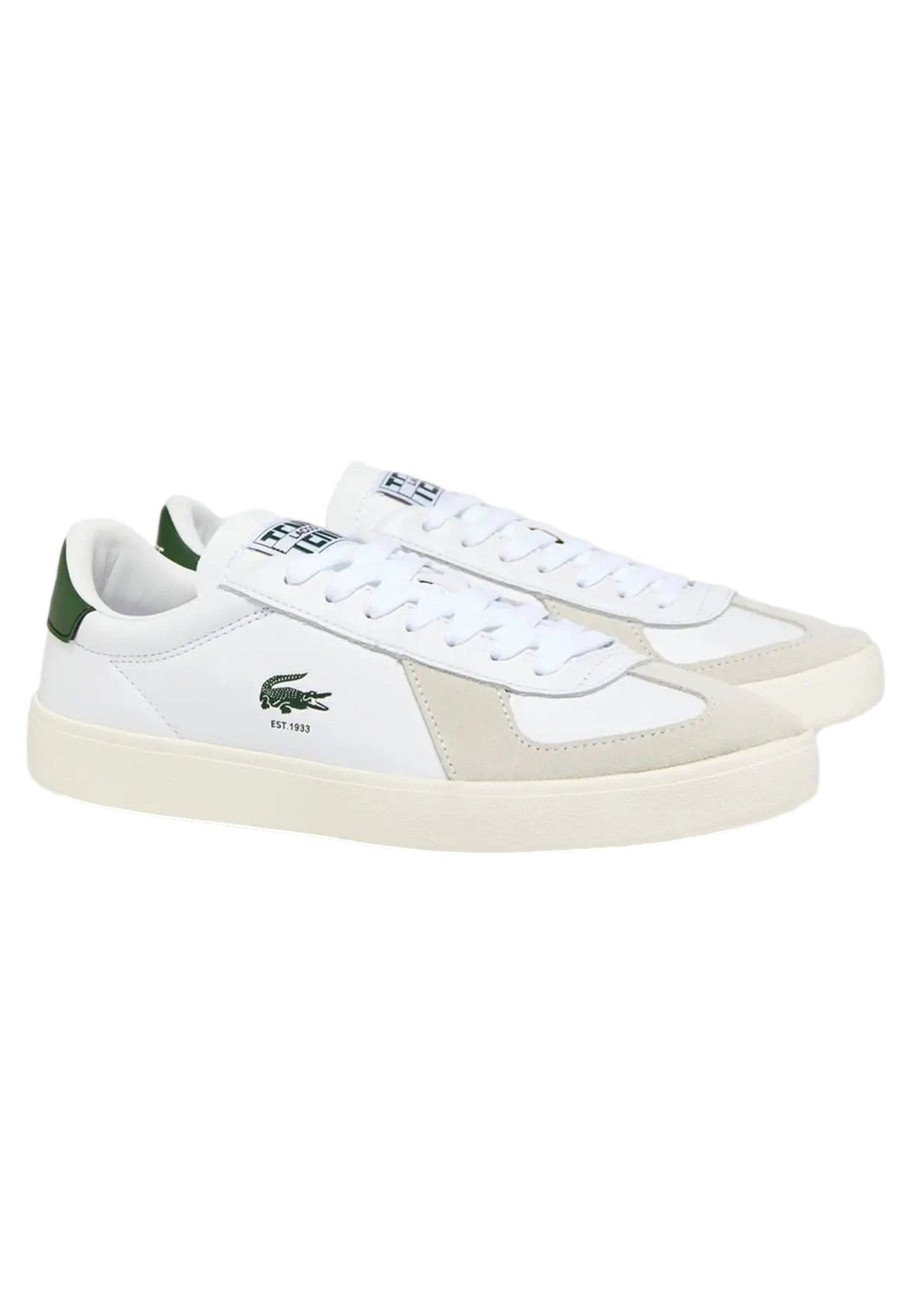 ZAPATILLAS LACOSTE BLANCAS BASESHOT PRO LEATHER SNEAKERS - AREA ZERO