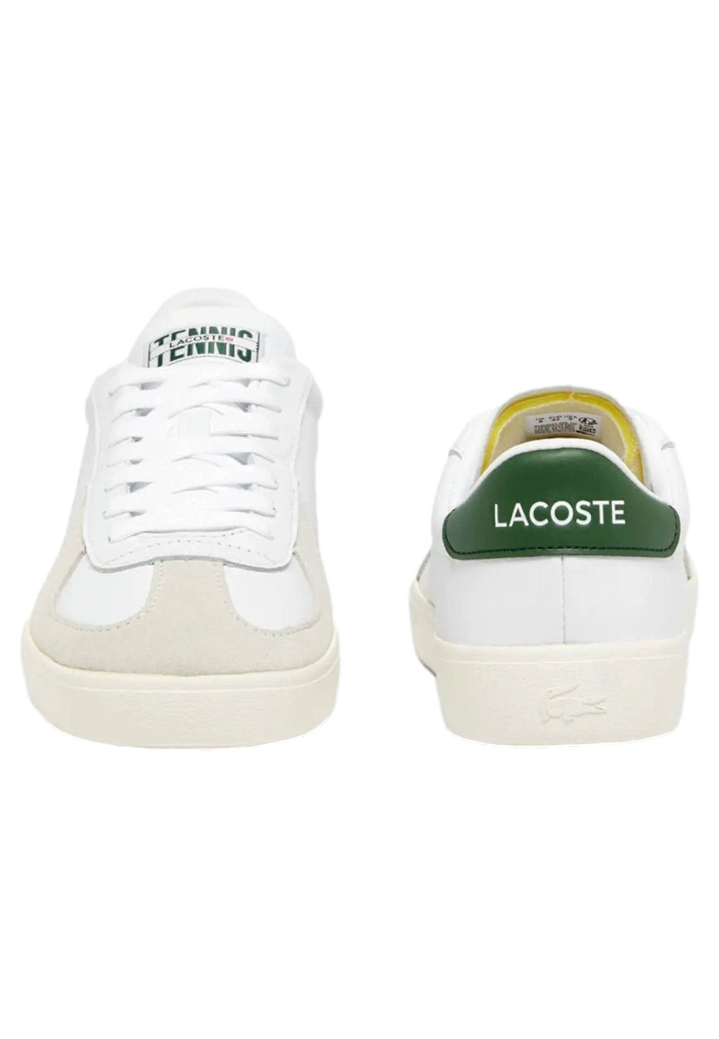 ZAPATILLAS LACOSTE BLANCAS BASESHOT PRO LEATHER SNEAKERS - AREA ZERO