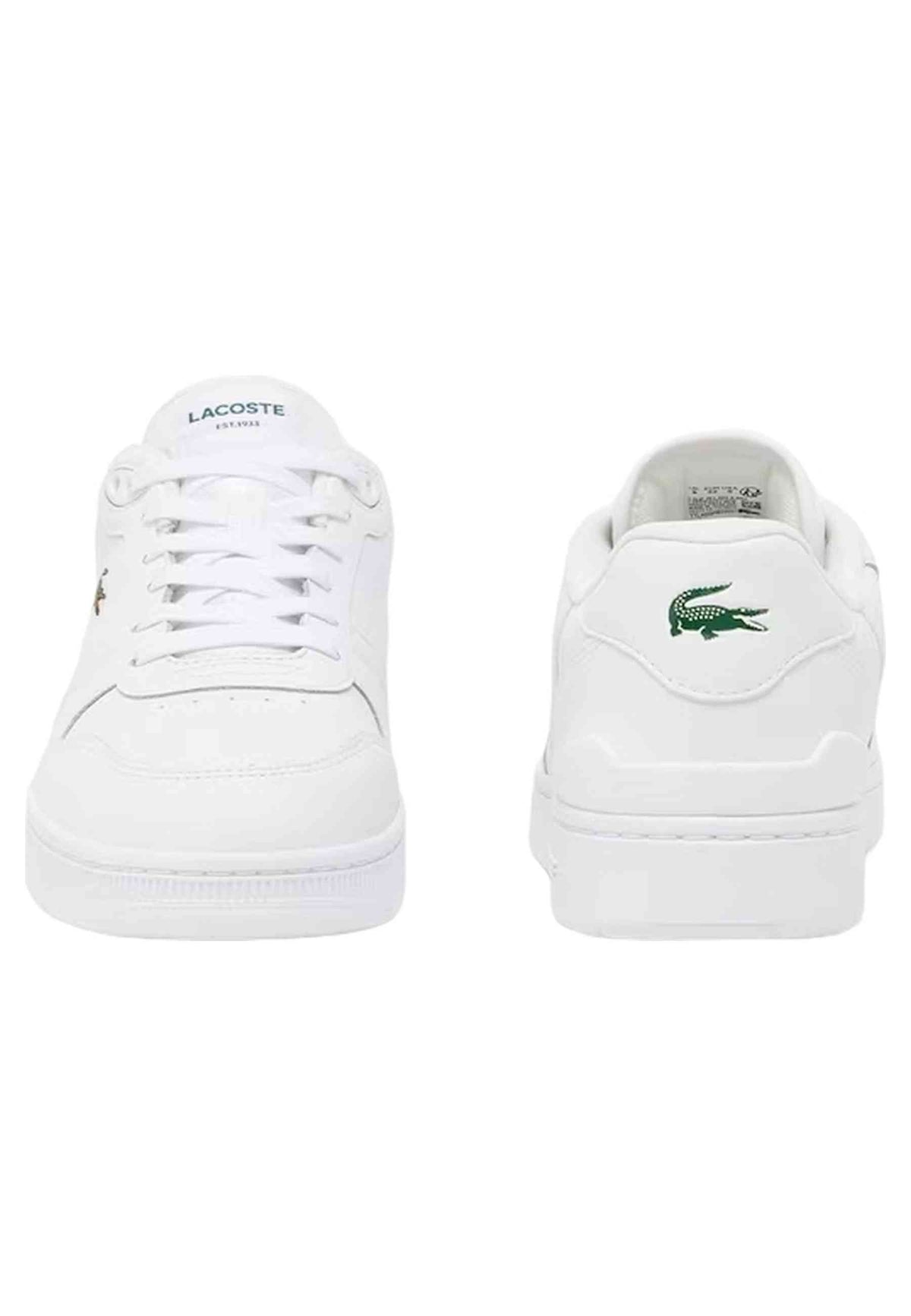 ZAPATILLAS LACOSTE BLANCAS T CLIP SET LEATHER SNEAKERS