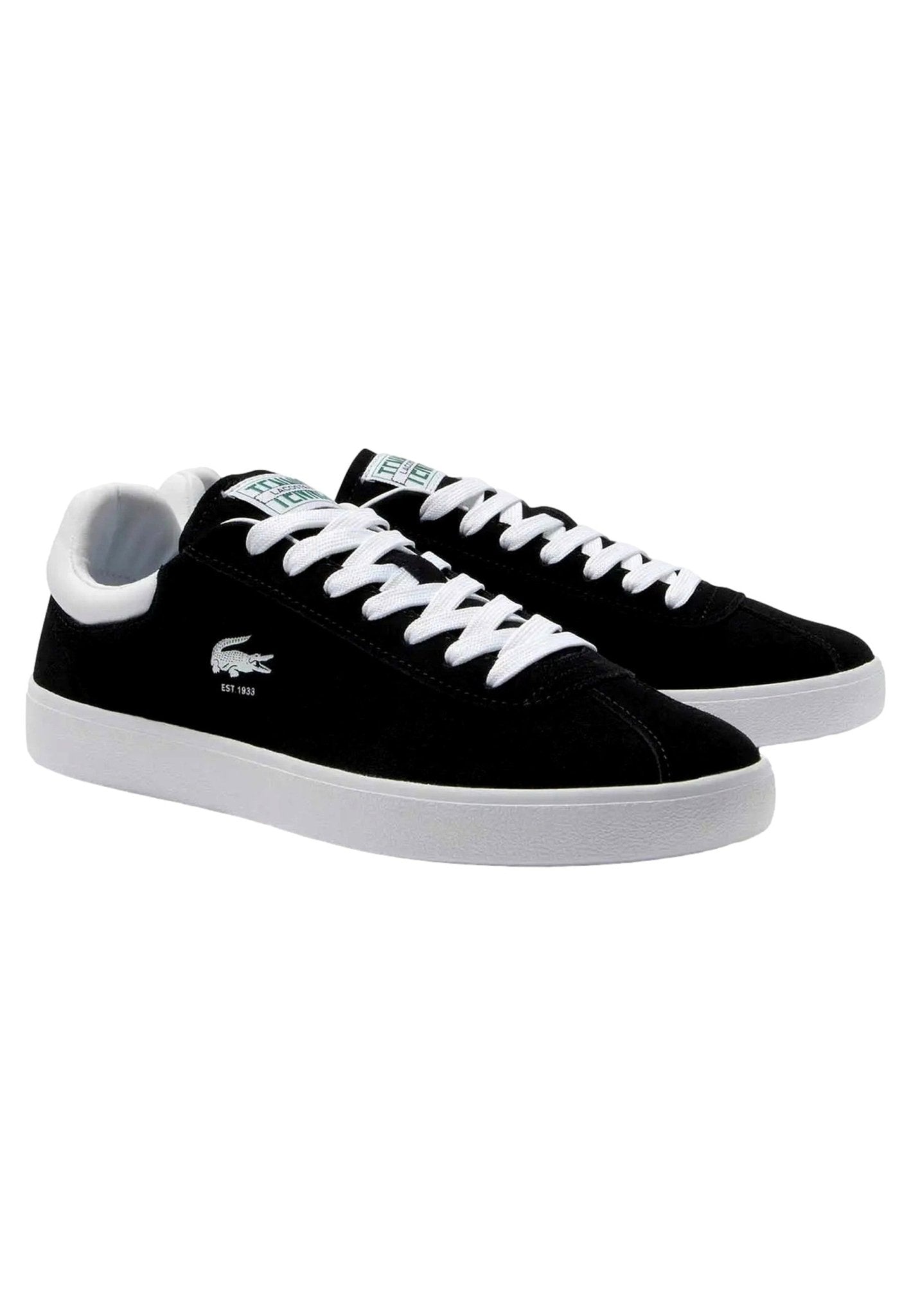 ZAPATILLAS LACOSTE NEGRAS BASESHOT PRO LEATHER SNEAKERS - AREA ZERO