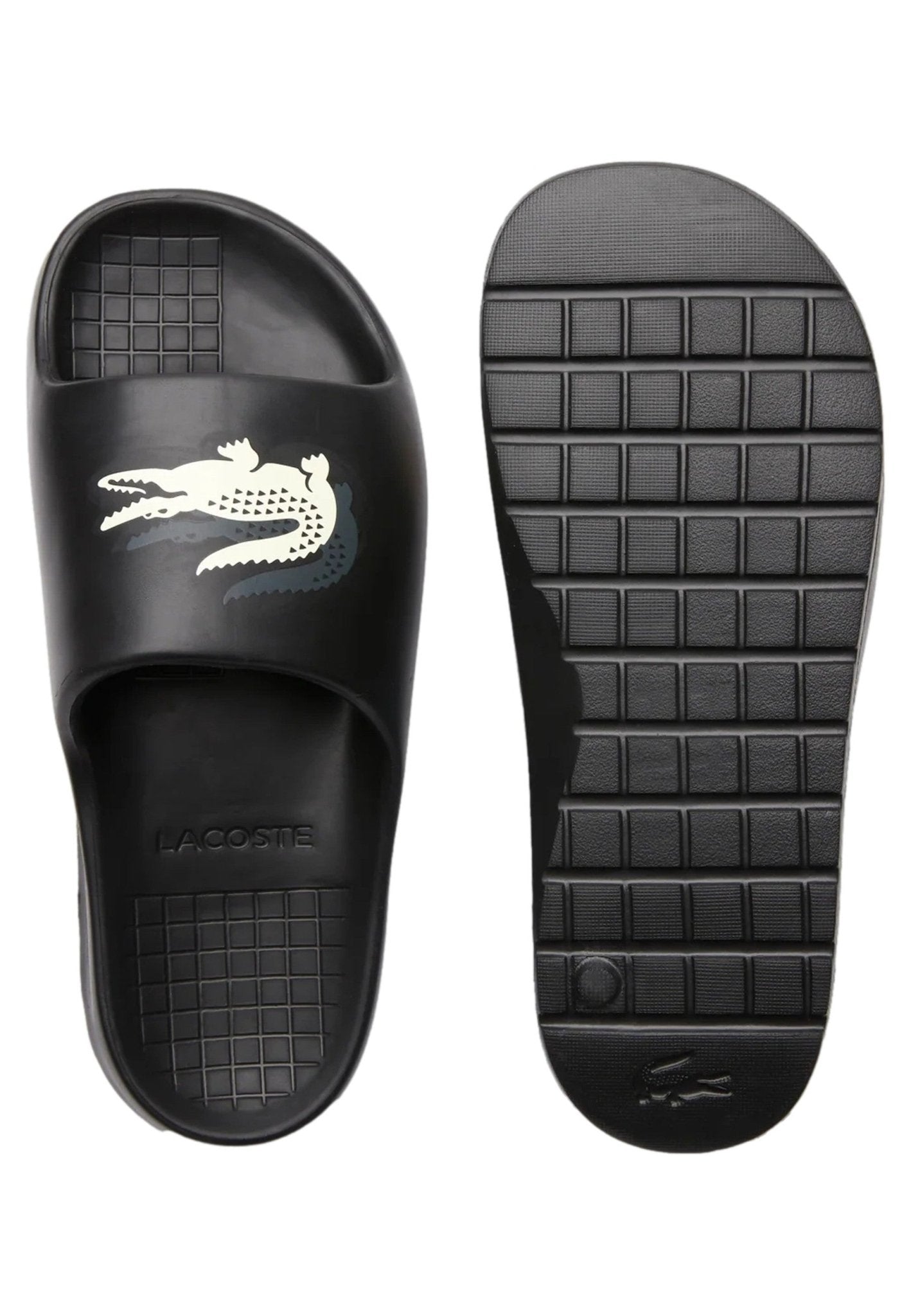 ZUECOS LACOSTE NEGROS SERVE SLIDE 2.0 123 - AREA ZERO
