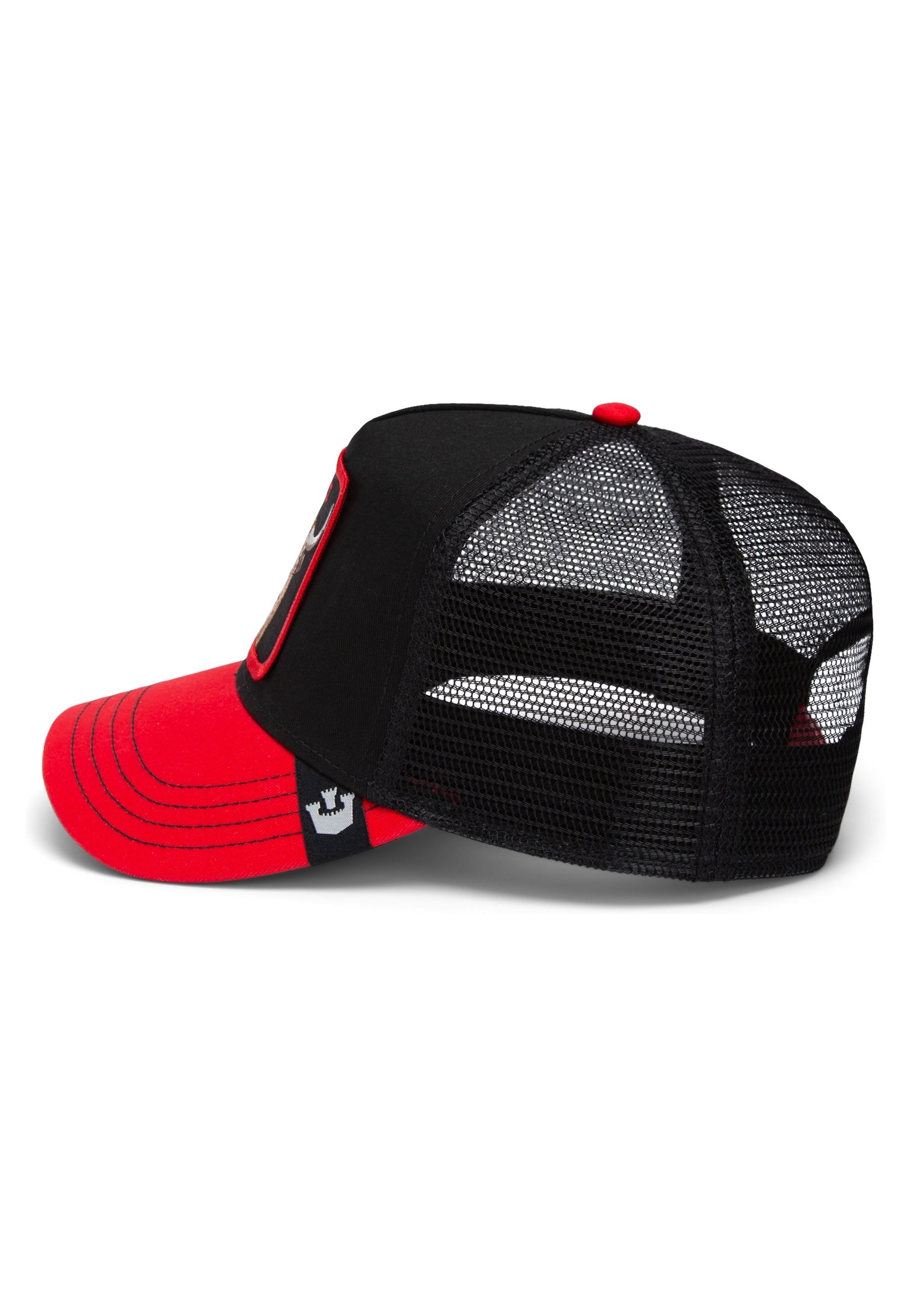 GORRA GOORIN BROS NEGRA/ROJA CABRA THE GOAT STEER TRUCKER CAP