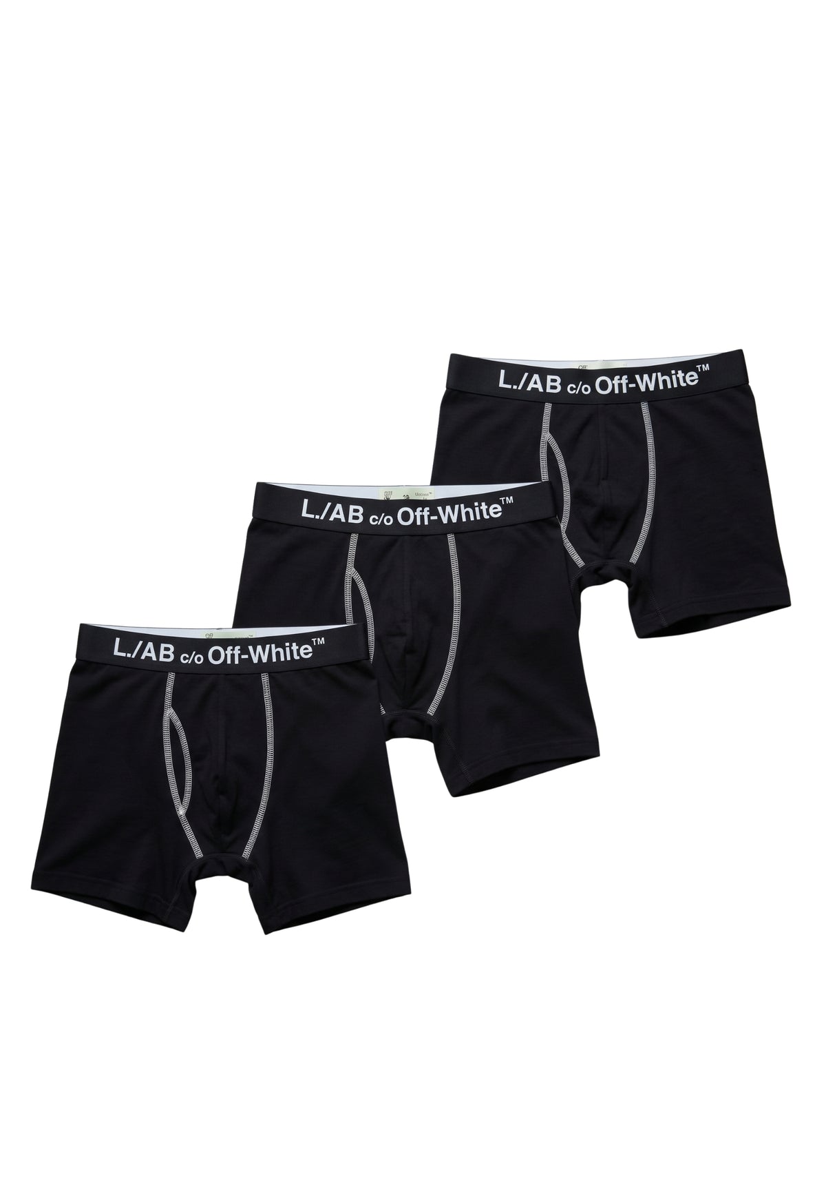 TRIPACK BOXERS L/AB c/o Off-White NEGROS HORIZONTAL BIG LOGO BOXER BRIEF