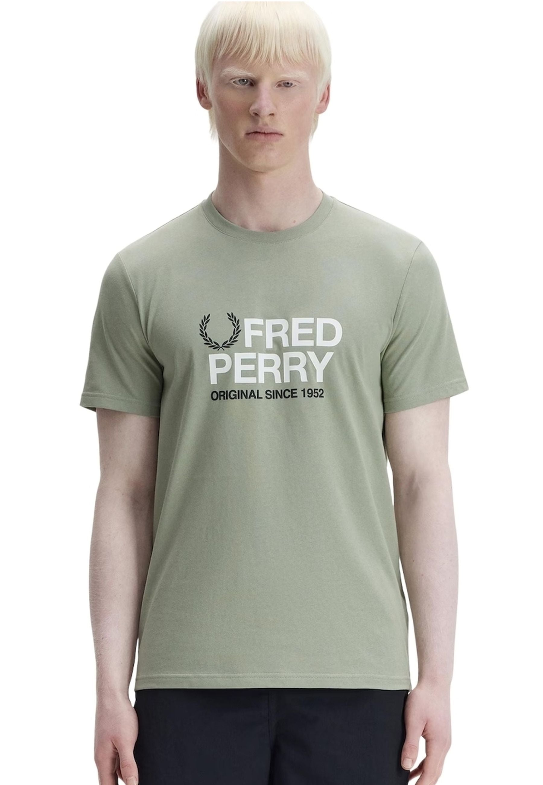 CAMISETA FRED PERRY VERDE ORIGINAL GRAPHIC TEE