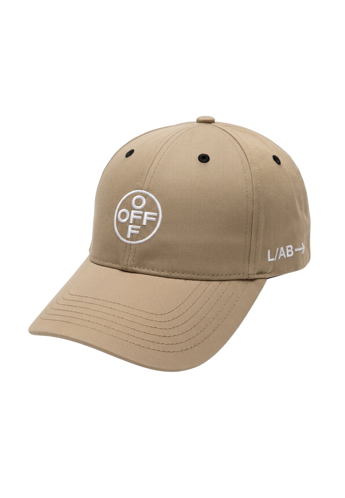 GORRA L/AB c/o Off-White BEIGE EMBROIDERED CURVED BRIM TWILL CAP