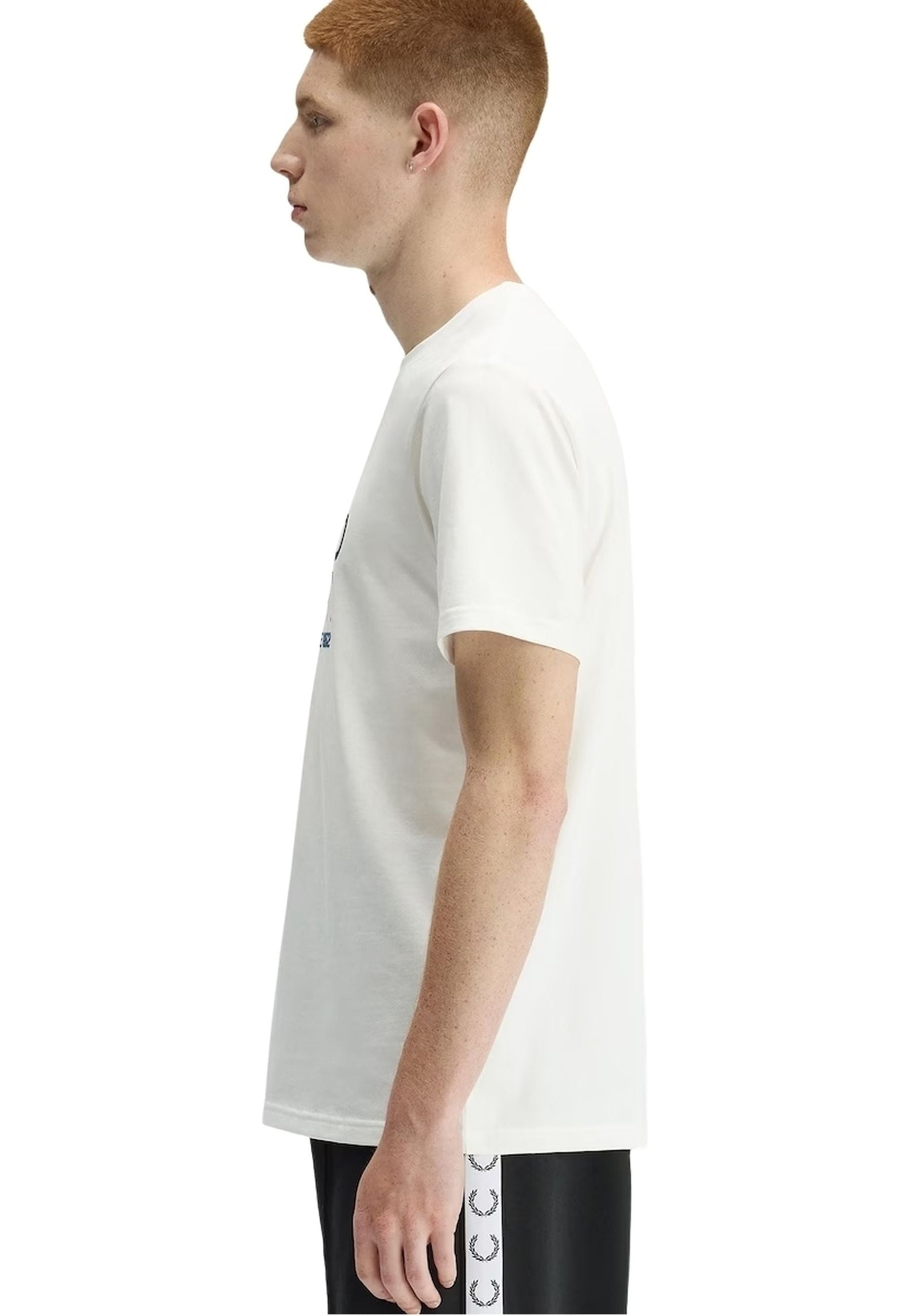 CAMISETA FRED PERRY BLANCA ORIGINAL GRAPHIC TEE
