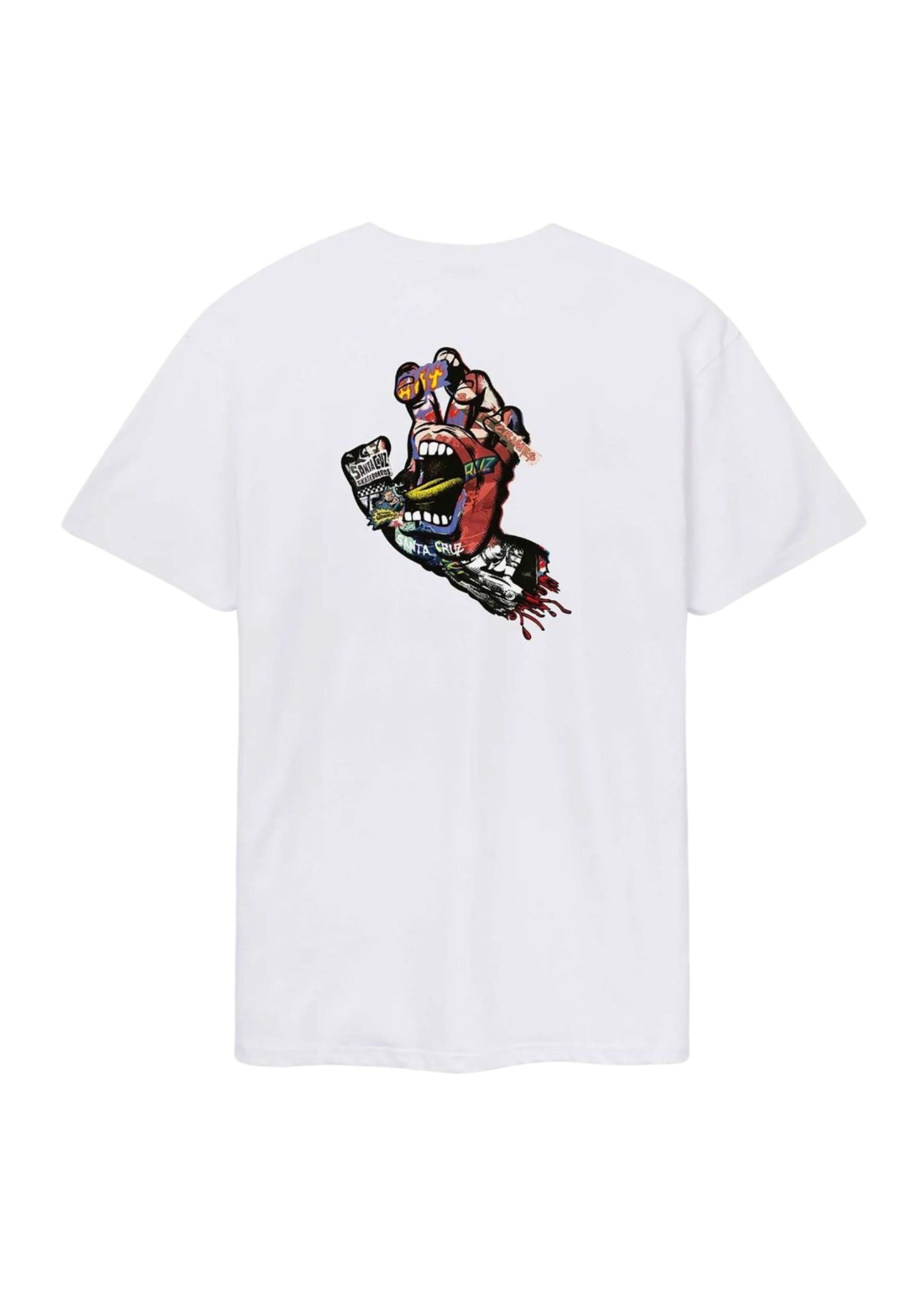 CAMISETA SANTA CRUZ BLANCA COLLAGE HAND TEE