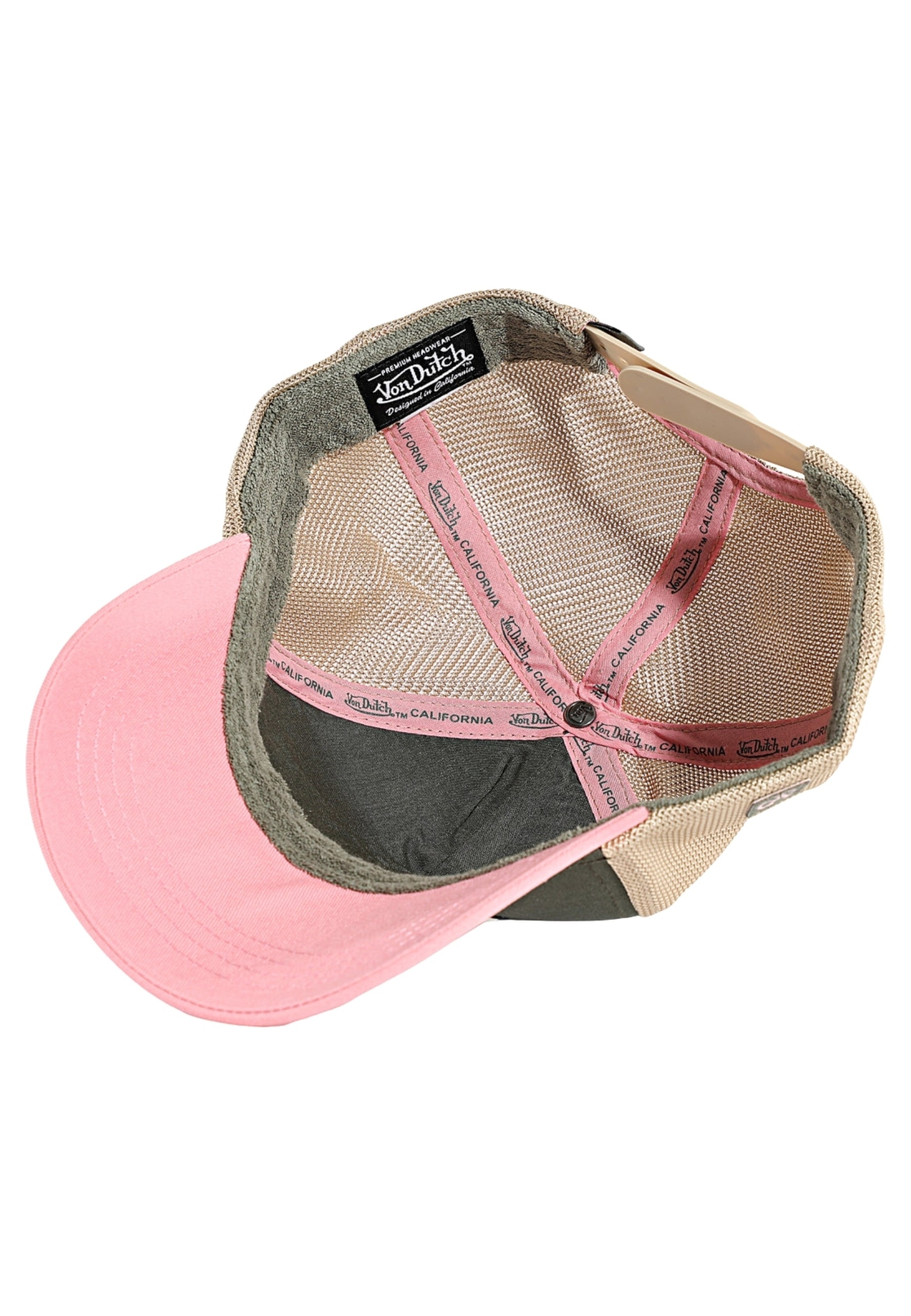 GORRA VON DUTCH VERDE/ROSA TERRY 15 TRUCKER CAP