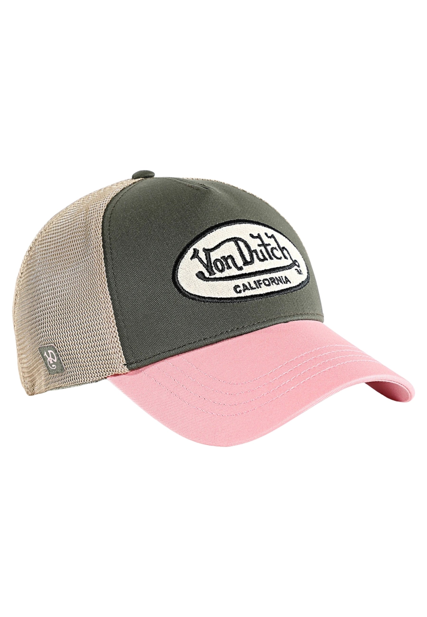 GORRA VON DUTCH VERDE/ROSA TERRY 15 TRUCKER CAP