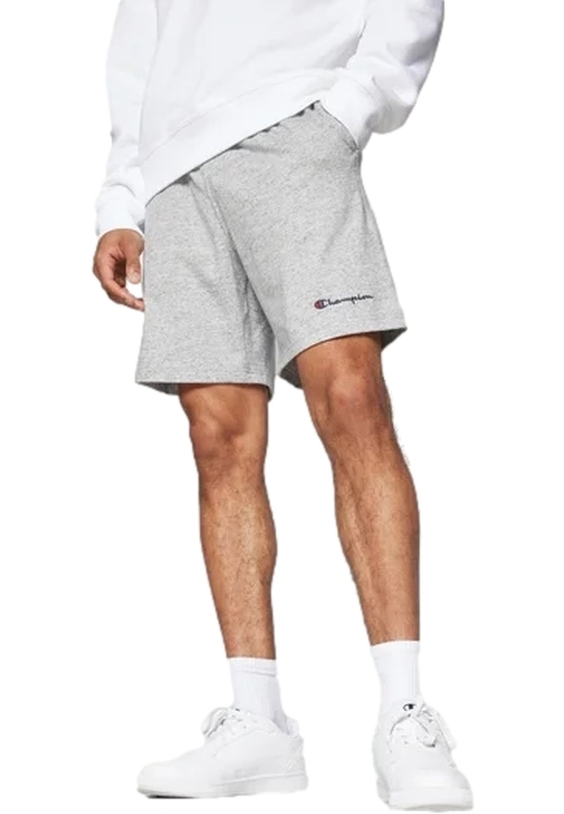 BERMUDA CHAMPION GRIS FRENCH TERRY SMALL LEGACY LOGO SHORT