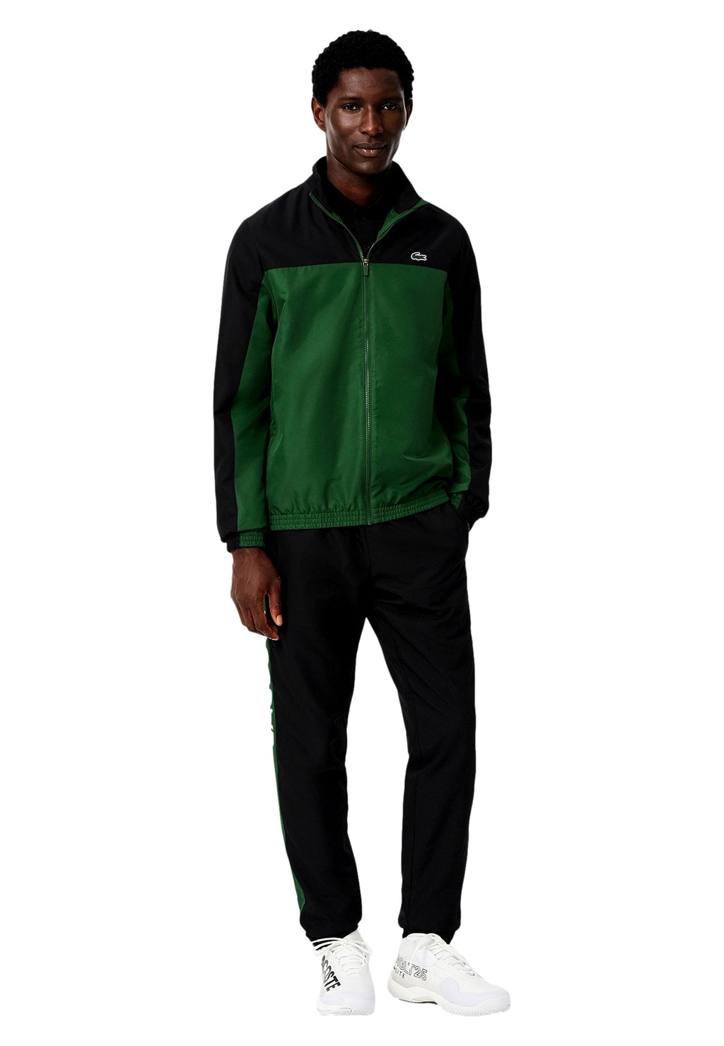 CHANDAL LACOSTE NEGRO PRINTED LOGO TRACKSUIT