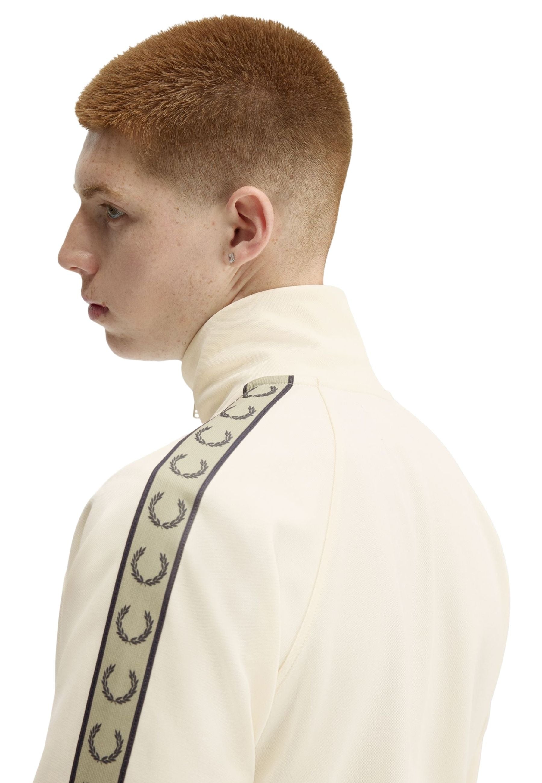 CHAQUETA FRED PERRY CRUDA CONTRAST TAPE TRACK JACKET