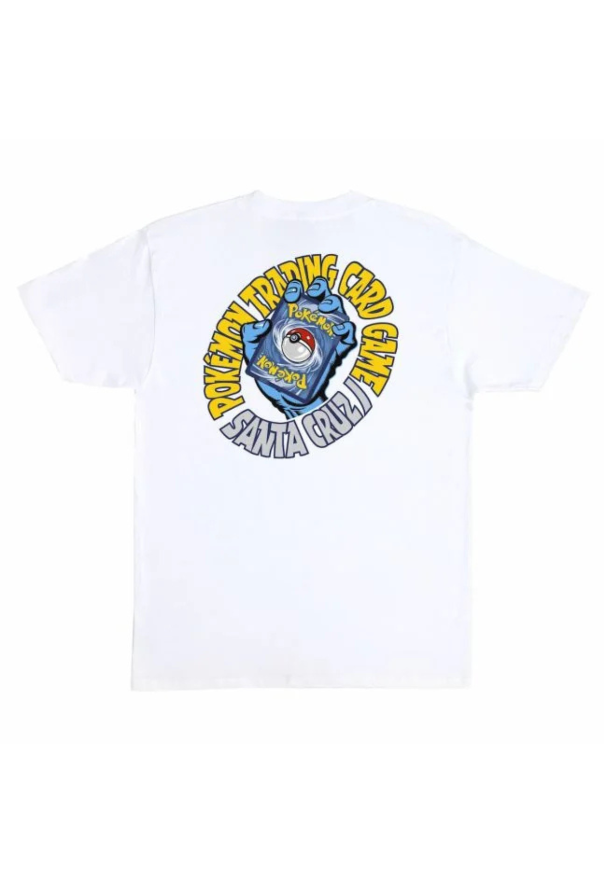 T-SHIRT SANTA CRUZ X POKEMON BLANC TCG HAND TEE
