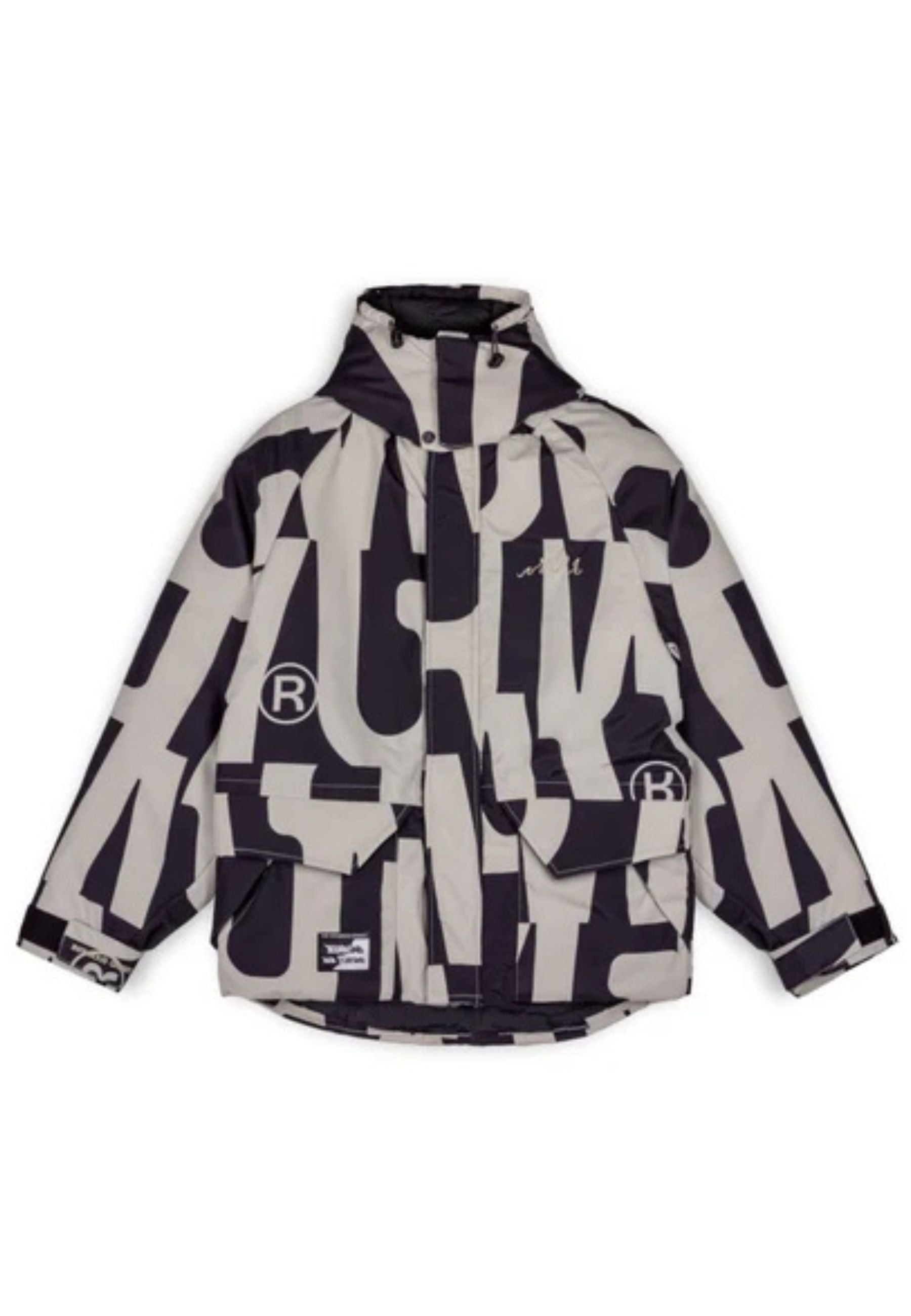 PARKA GRIMEY NEGRO SNOW FOX ALL OVER PRINT PARKA