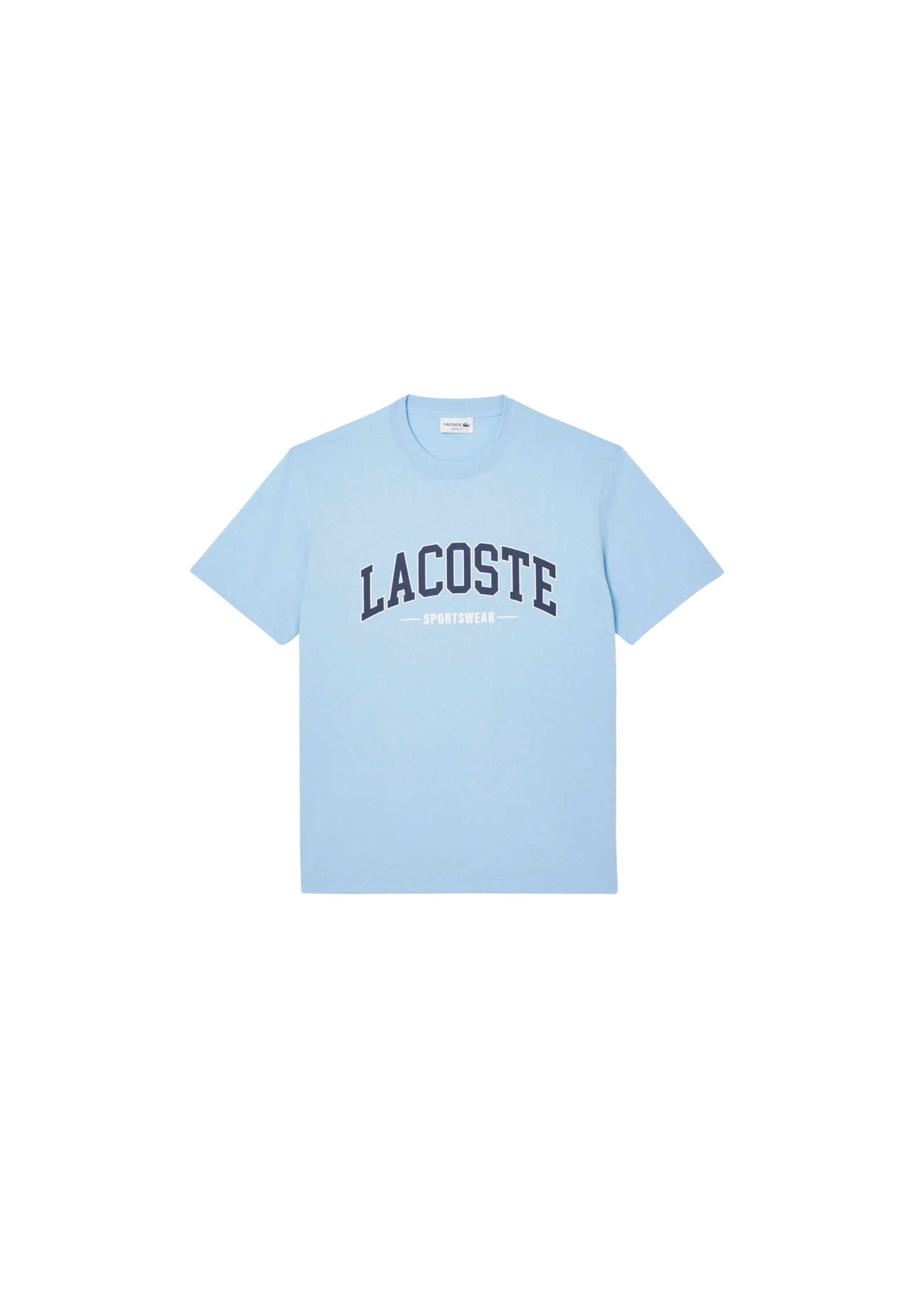 CAMISETA LACOSTE CELESTE UNIVERSITY LOGO TEE