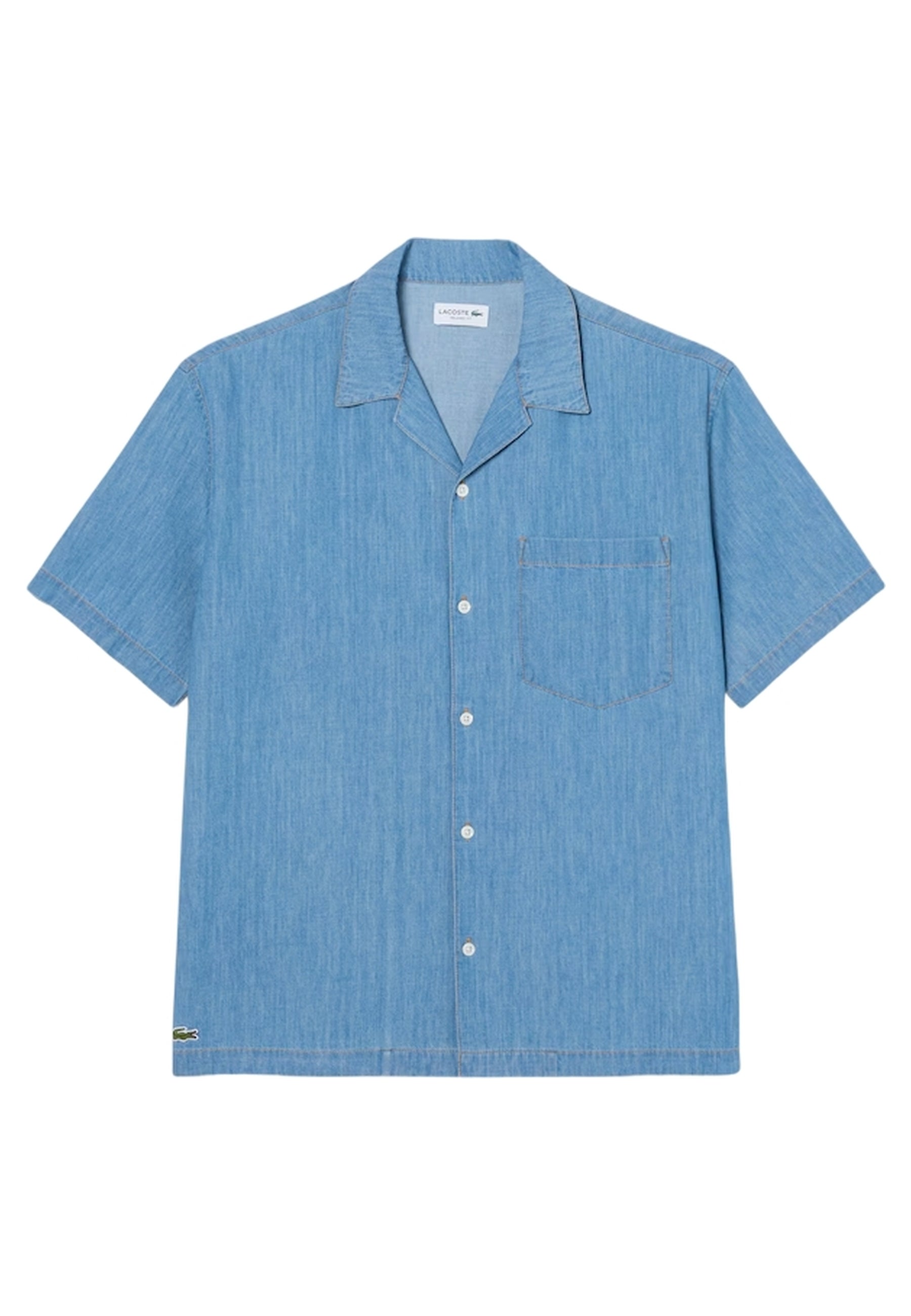 CAMISA LACOSTE STW GASTADA OPEN NECK RELAXEF FIT SHIRT