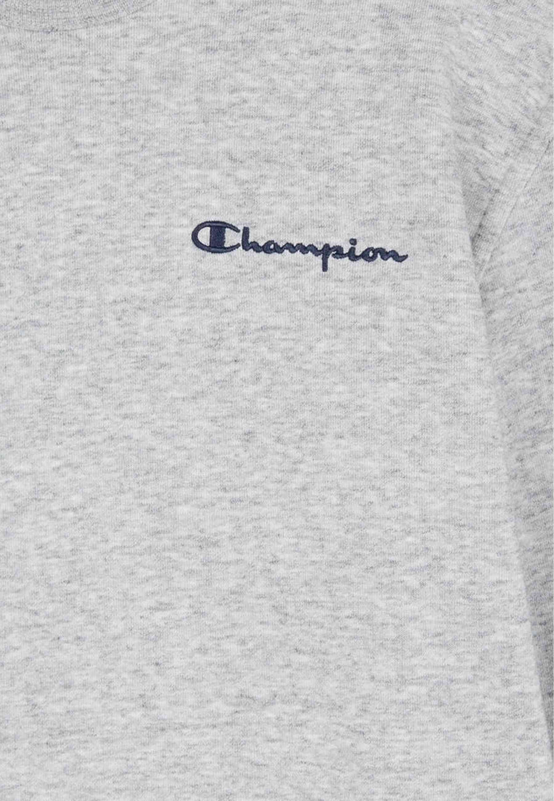SUDADERA CHAMPION GRIS SMALL EMBROIDERED LOGO CREWNECK