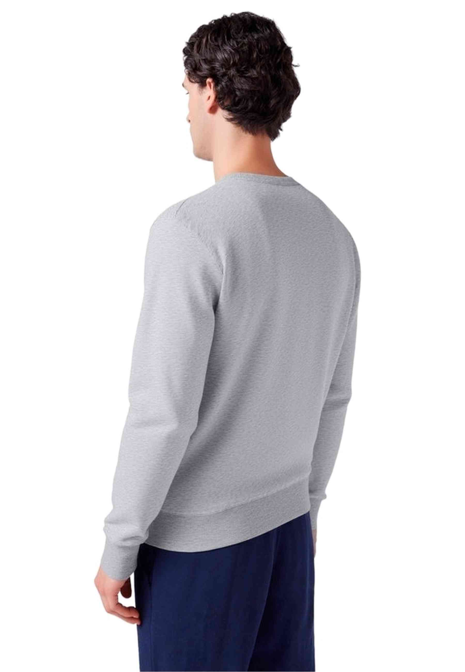 SUDADERA CHAMPION GRIS SMALL EMBROIDERED LOGO CREWNECK